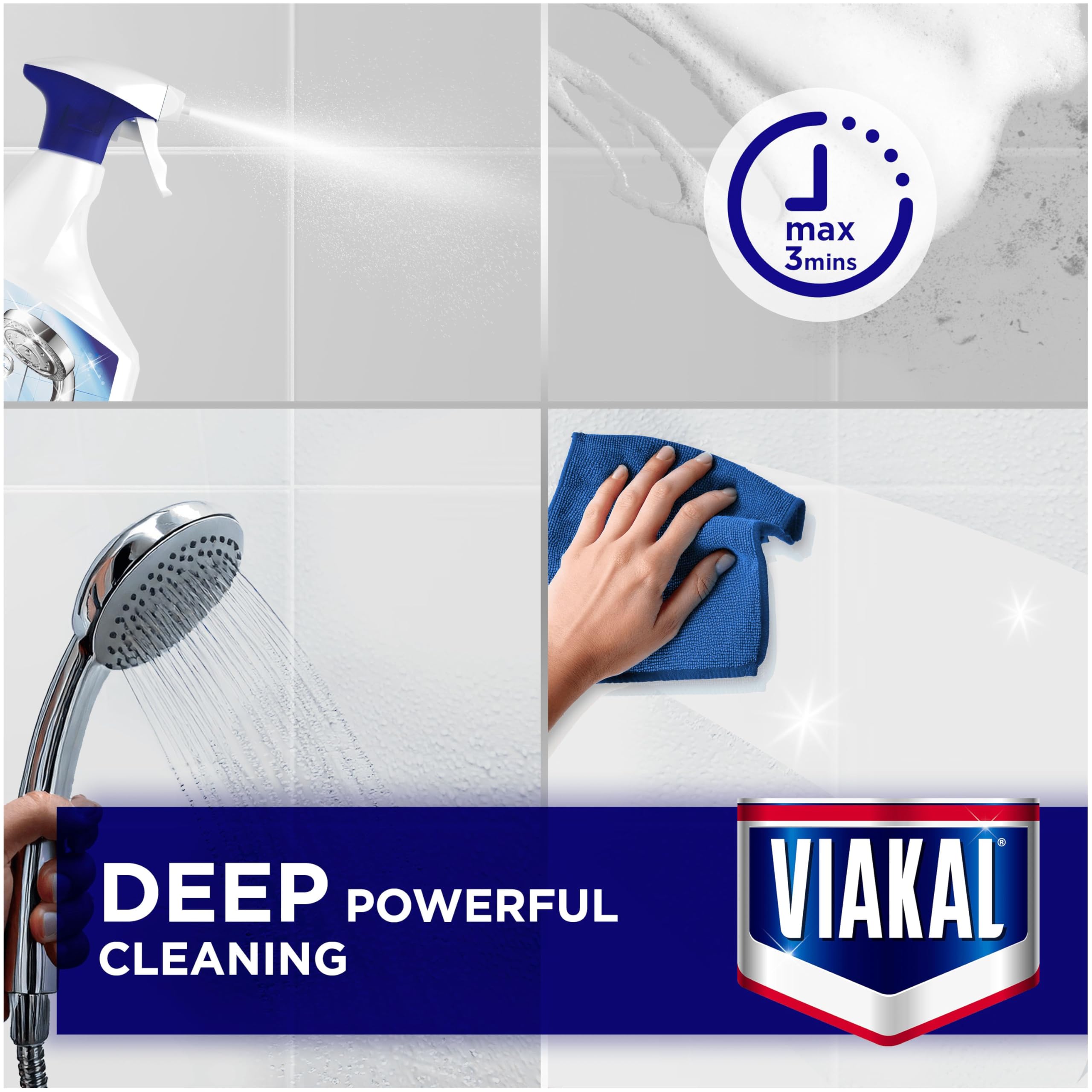 Viakal Classic Limescale Remover Spray - Eliminates 100% Limescale | Floral Scent | 1050ml 6
