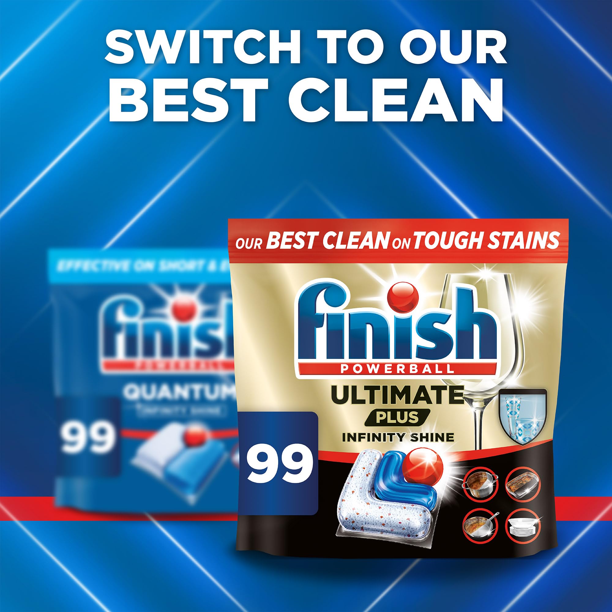 Finish Quantum Infinity Shine Dishwasher Detergent Tablets - Fresh Scent | 100 Count 6