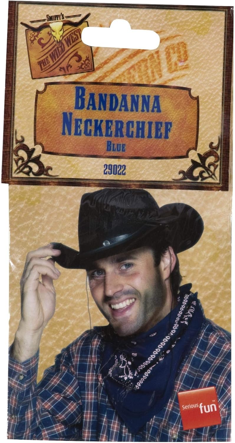 Smiffy's Western Bandana Neckerchief - Blue 3