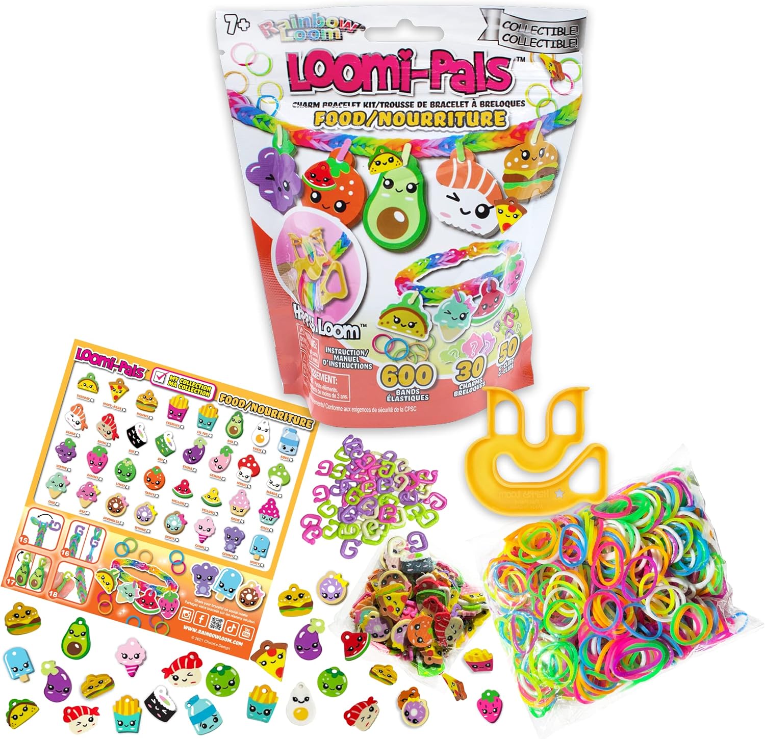 Rainbow Loom Loomi-Pals Food Series - Collectible Charm Craft Kit 1