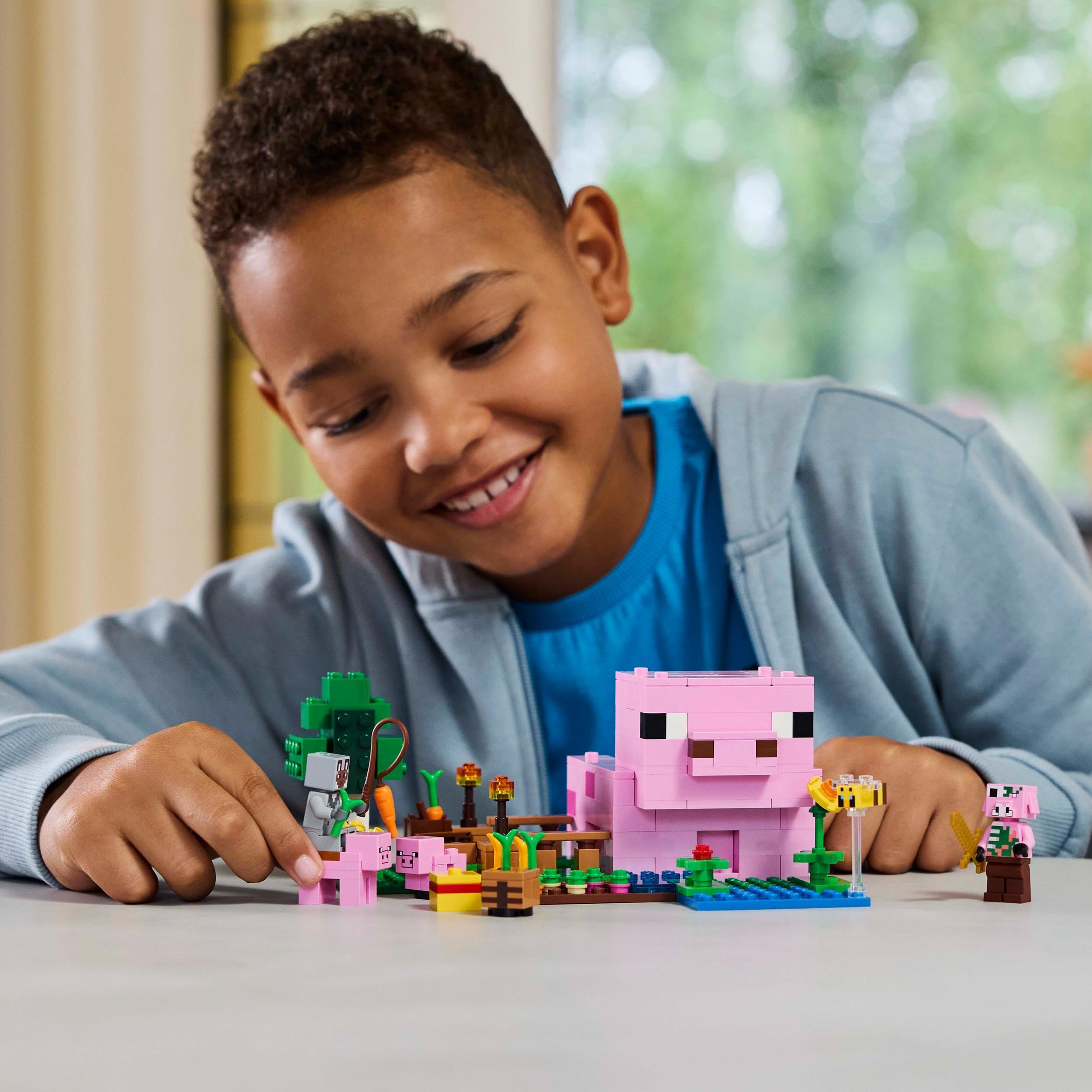 LEGO Minecraft The Baby Pig House Building Toy - 238-Piece Playset for Ages 7+ 7