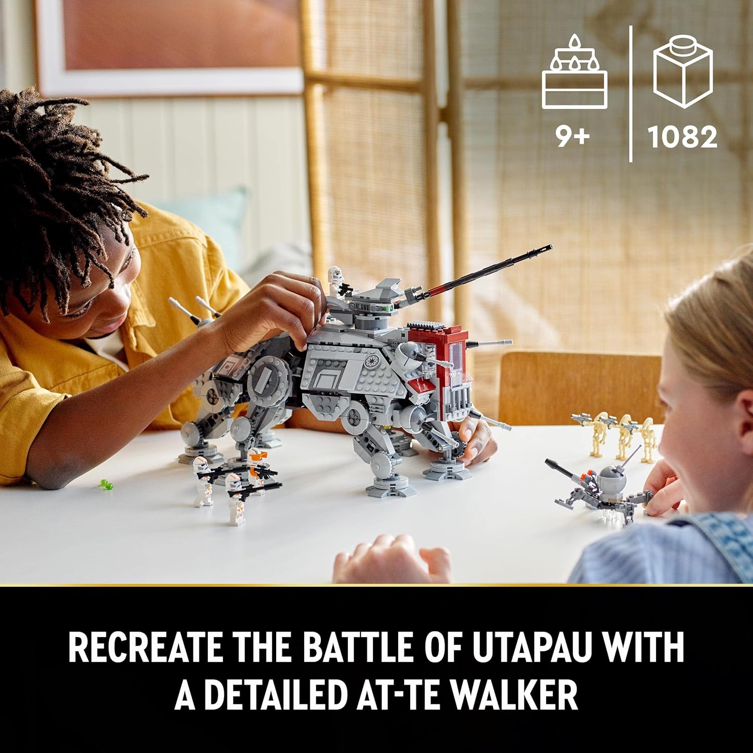 LEGO 75337 Star Wars AT-TE Walker Building Set - Poseable Vehicle with 5 Minifigures, 9+ Years 2