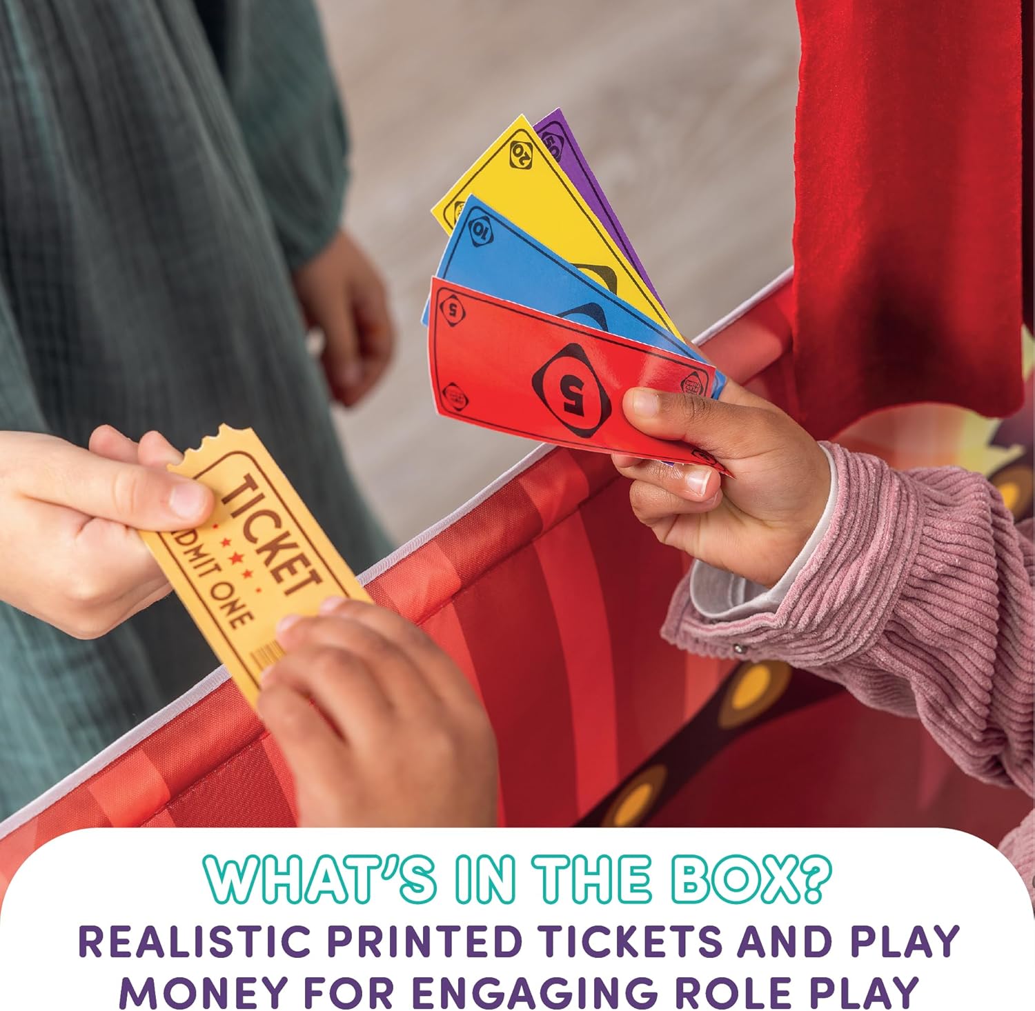 Pop-Up Play Town Puppet Theatre - Doorway Playset for Kids 3-7 Years 3