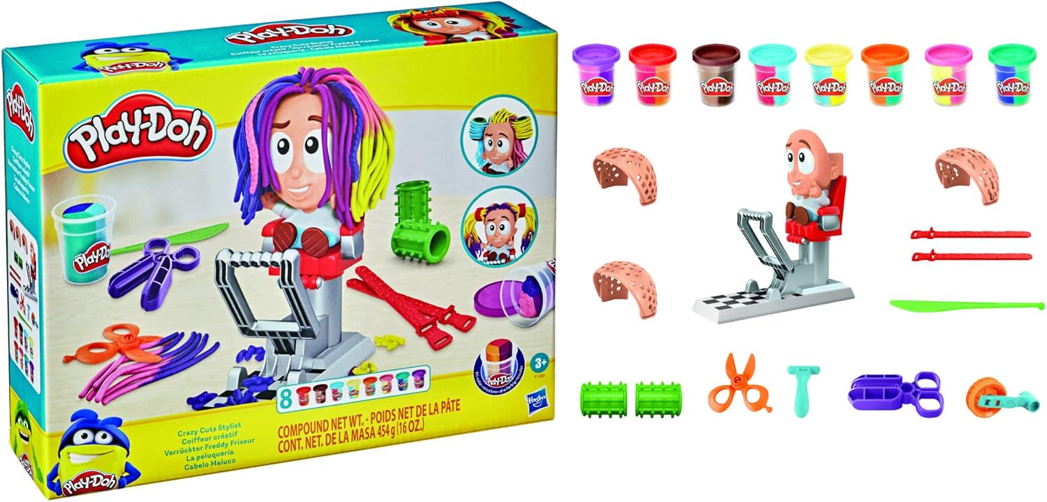 Play-Doh Crazy Cuts Stylist Hair Salon Playset for Kids 3 Years and Up 5