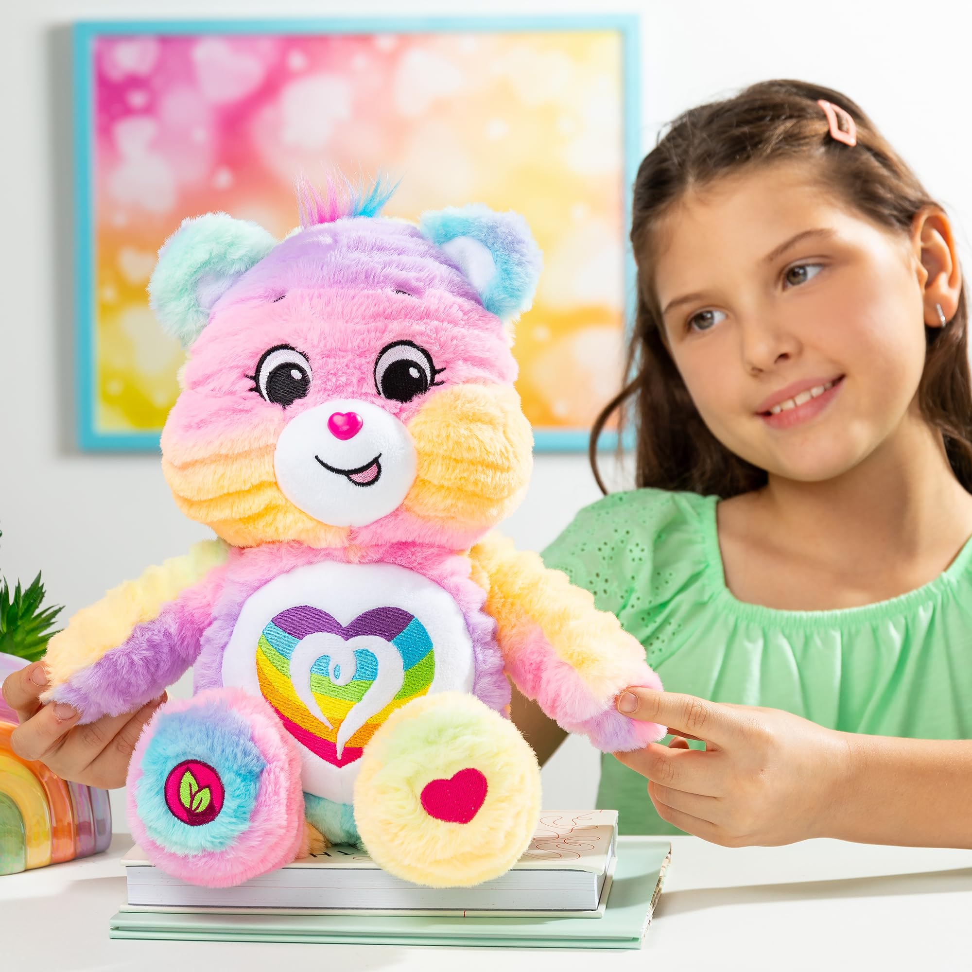 Basic Fun Care Bears 35cm Colour Splash Plush – Togetherness Bear Eco-Friendly 14