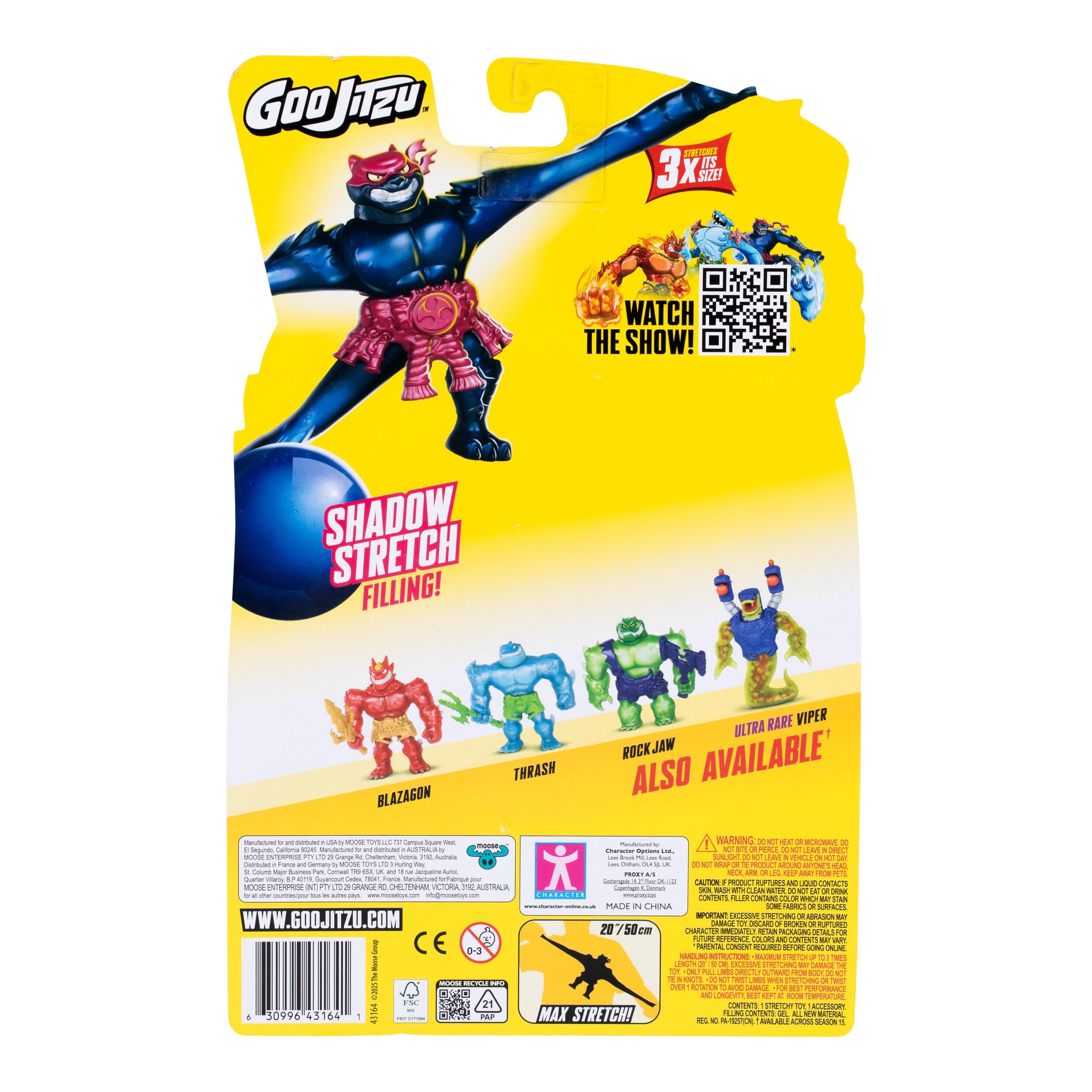 Heroes of Goo Jit Zu Pantaro Hero Pack - Stretchy Action Figure | 5.5-inch | Ages 4+
