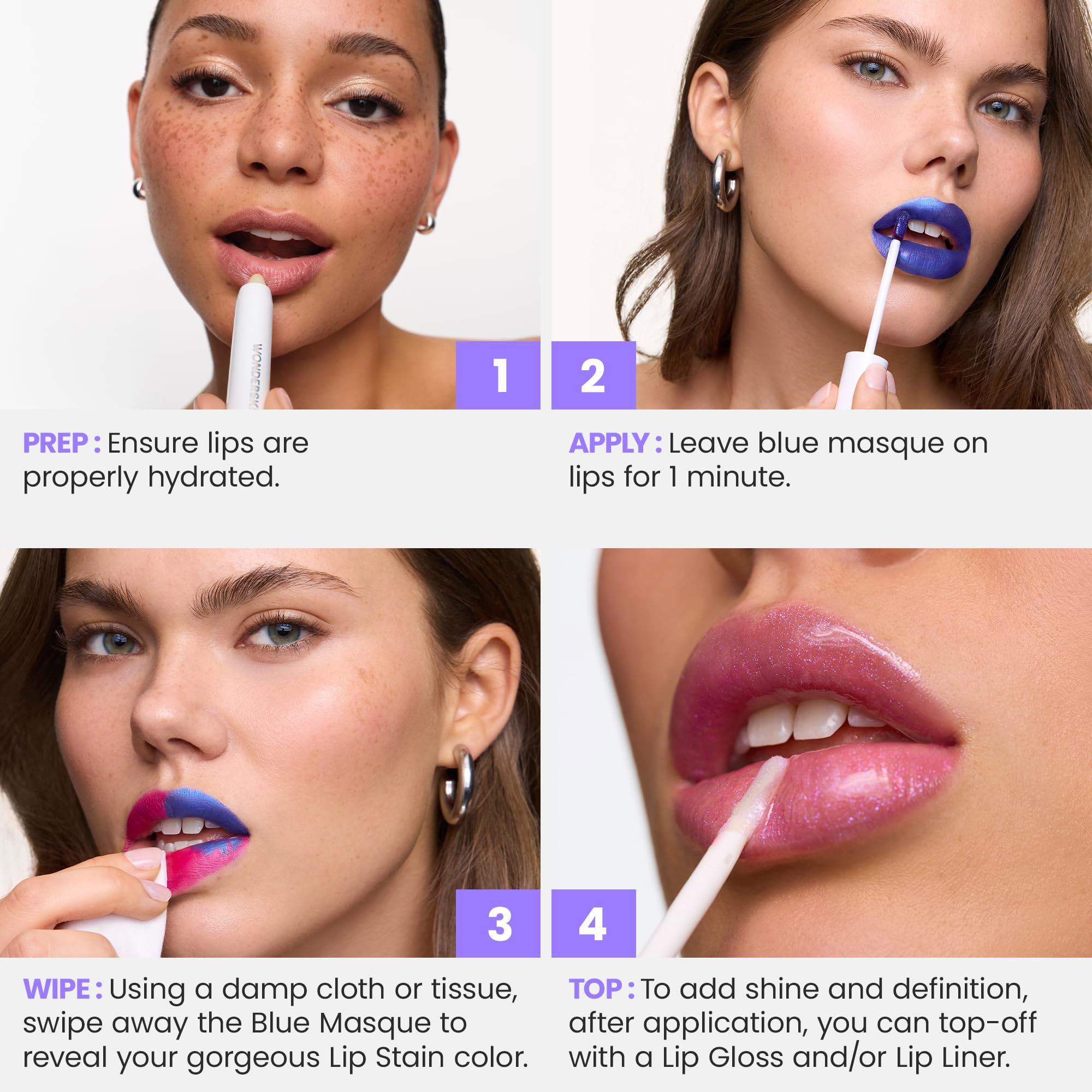 Wonderskin Wonder Blading Lip Stain Peel Off Masque - Romance Stain & Go 7