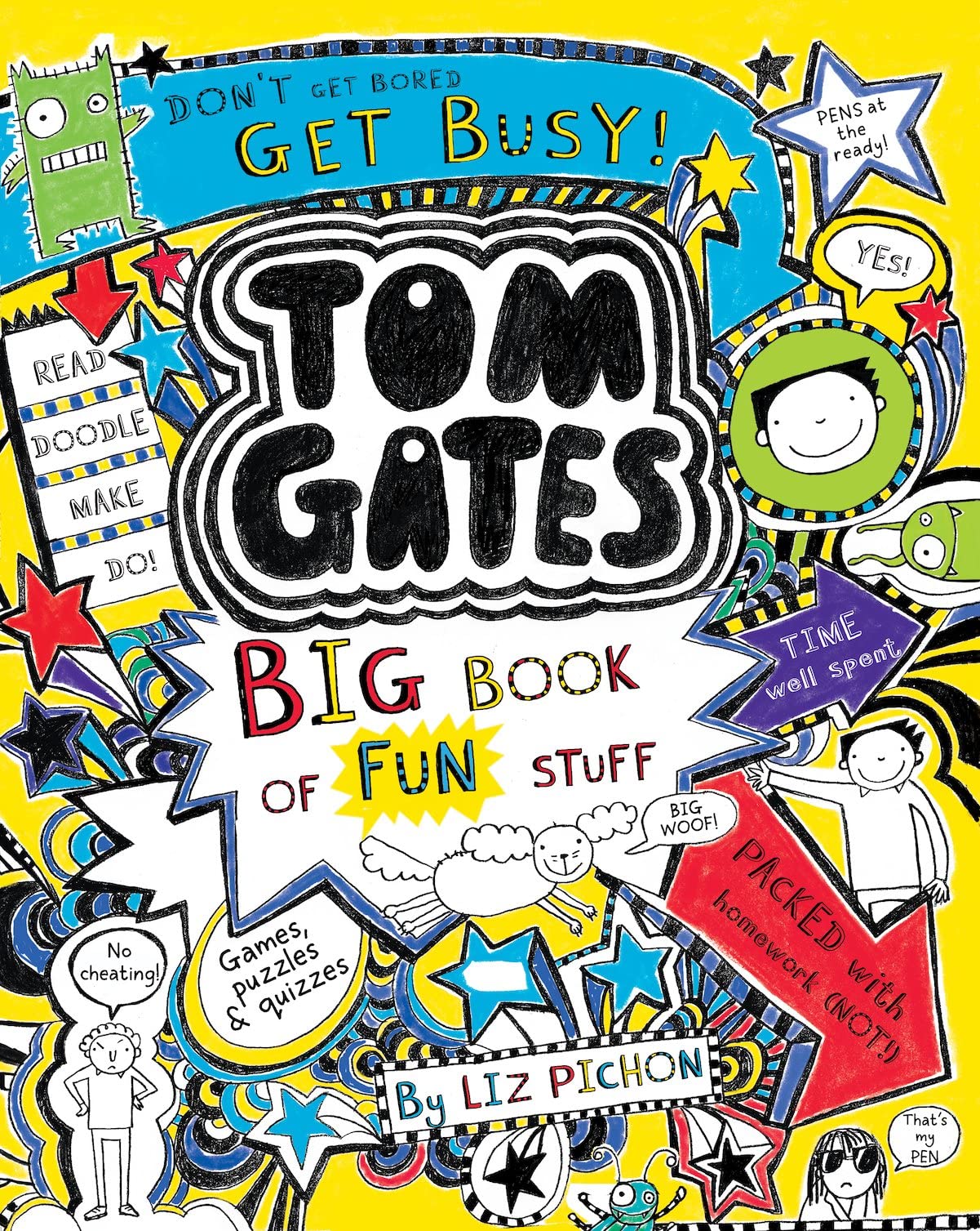 Tom Gates Big Book of Fun Stuff - Activity Book | 80 Pages | Ages 8-12