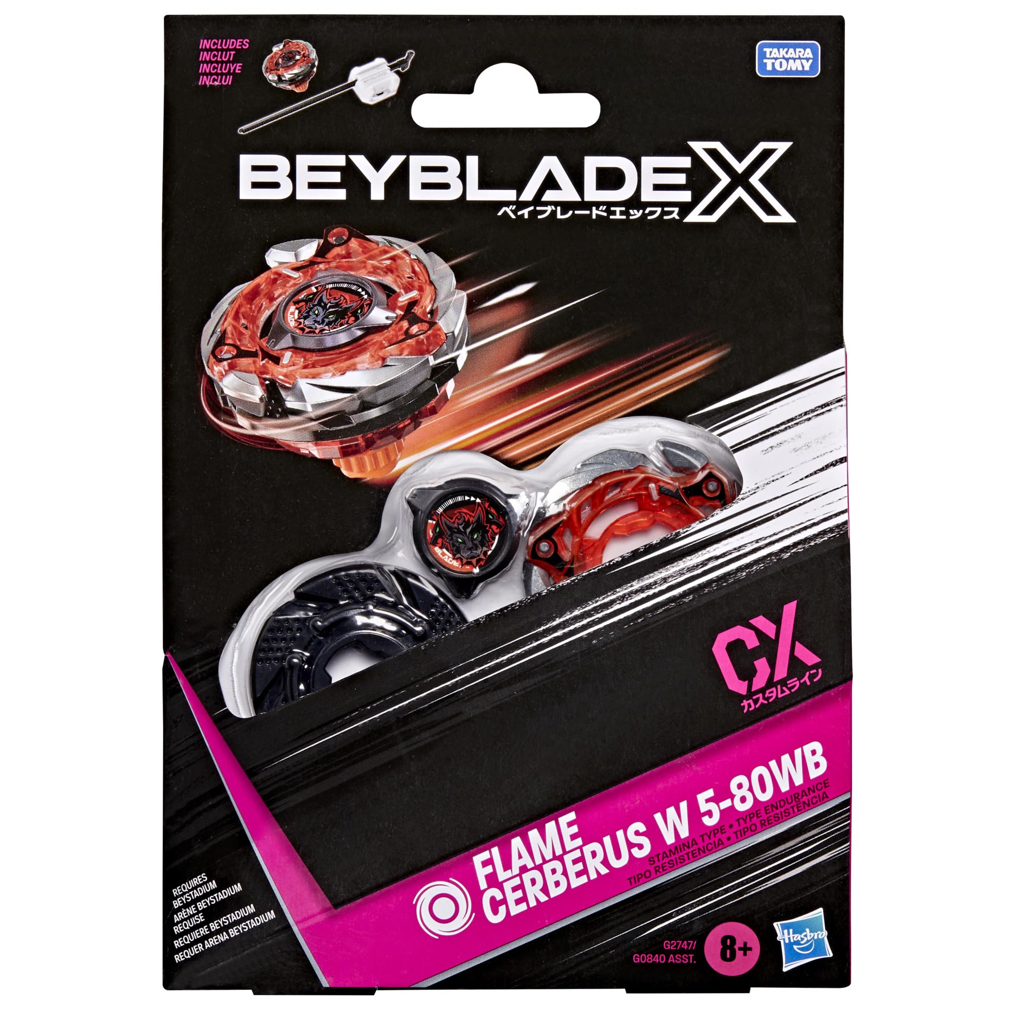 Hasbro Beyblade X Flame Cerberus W 5-80WB CX Starter Pack | Stamina Type | Ages 8+ 3