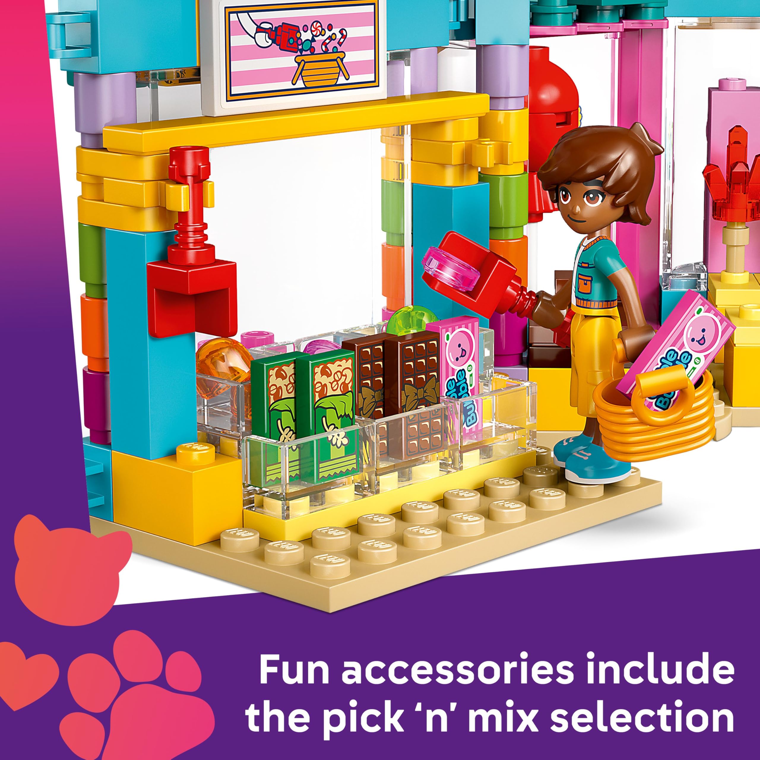LEGO Friends Heartlake City Sweet Shop Set - Building Toy for Kids 6+ 9