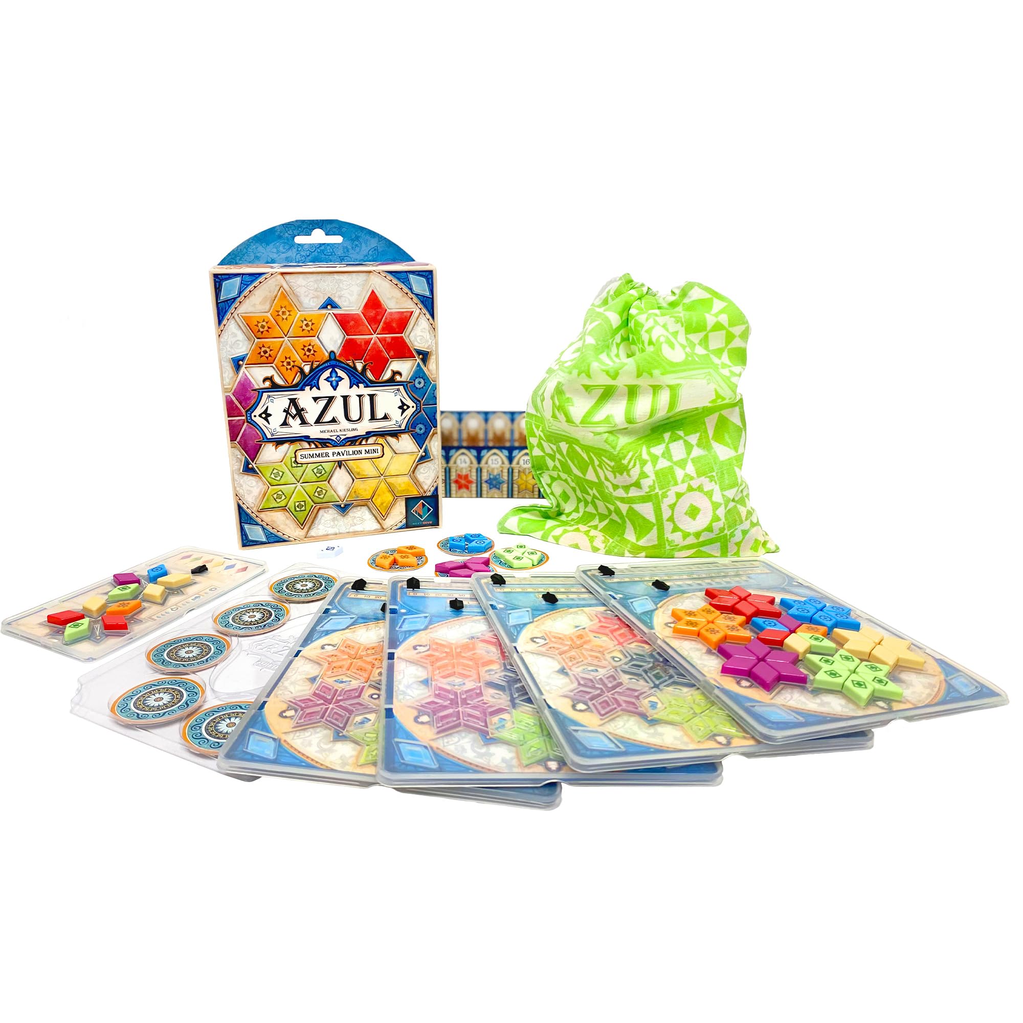 Asmodee Azul Summer Pavilion Mini Board Game - Portable Travel Edition 2