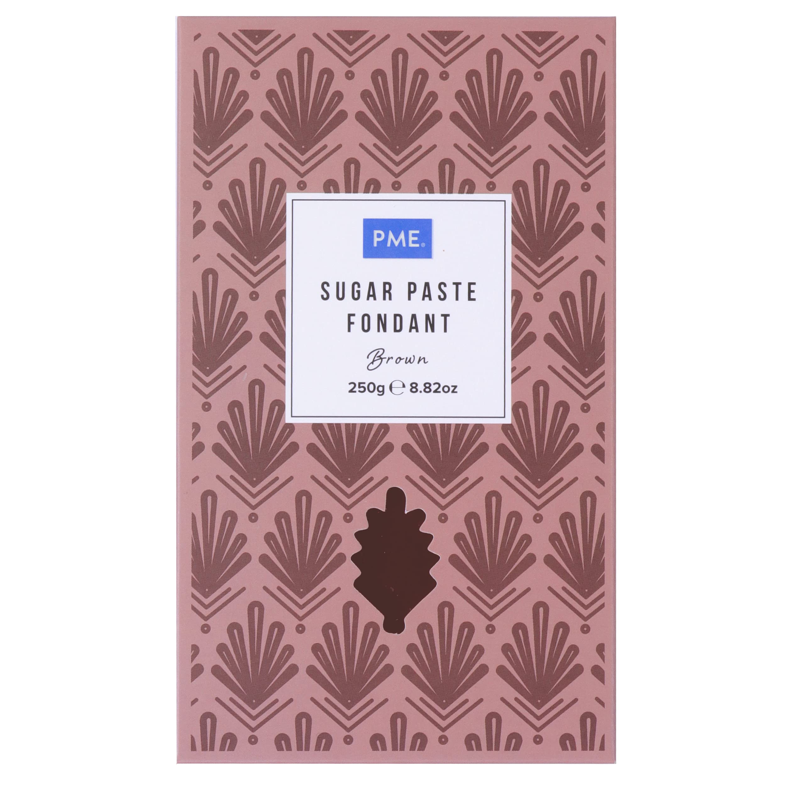 PME Sugar Paste Fondant - Brown | 250g | Thermo-Tech Ready-to-Roll 1