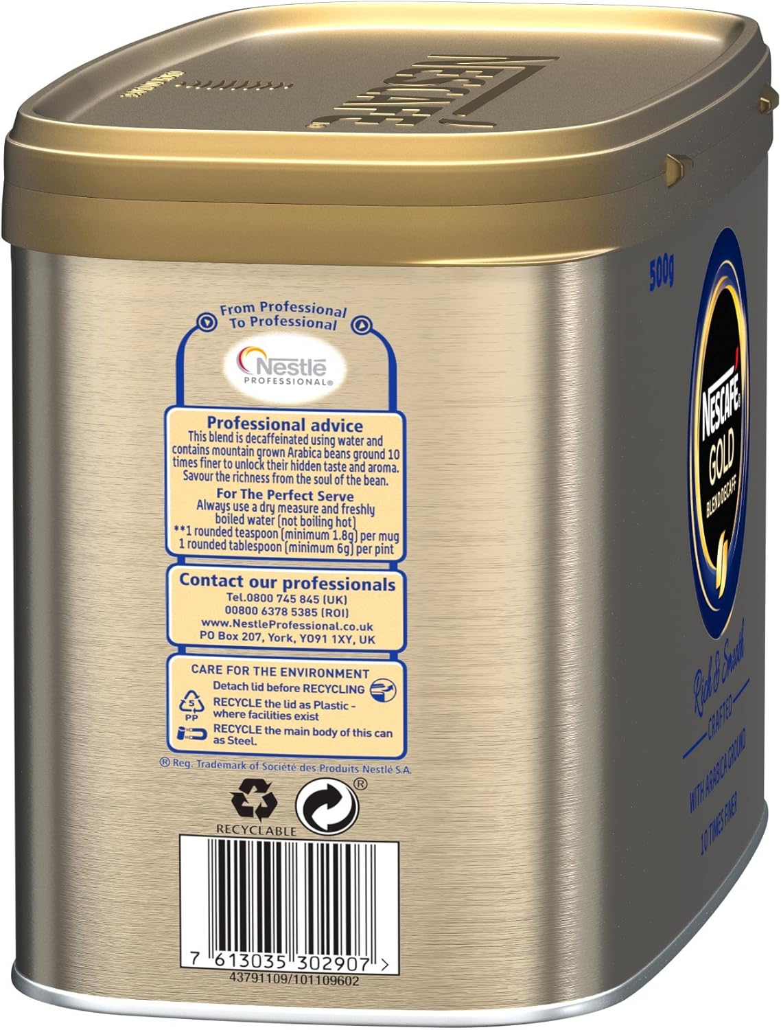 NESCAFÉ Gold Blend Decaff Instant Coffee 500G 3