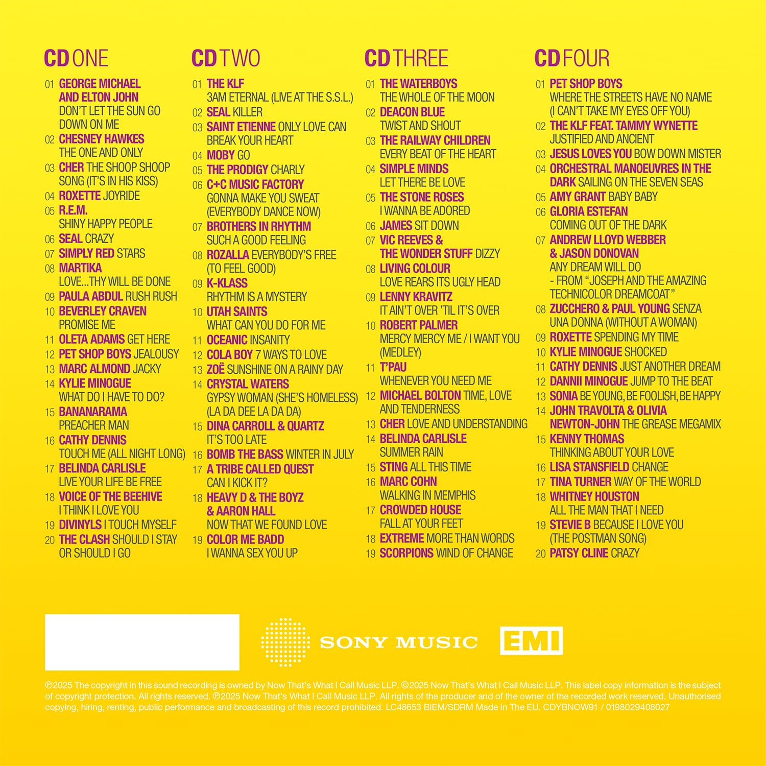 NOW Yearbook 1991 - 4CD Compilation 6