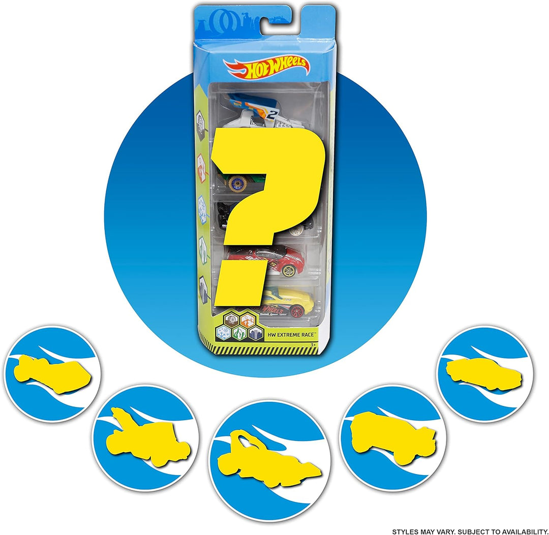Hot Wheels 5 Car Gift Pack - 1:64 Scale Die-Cast Vehicles for Kids 3+