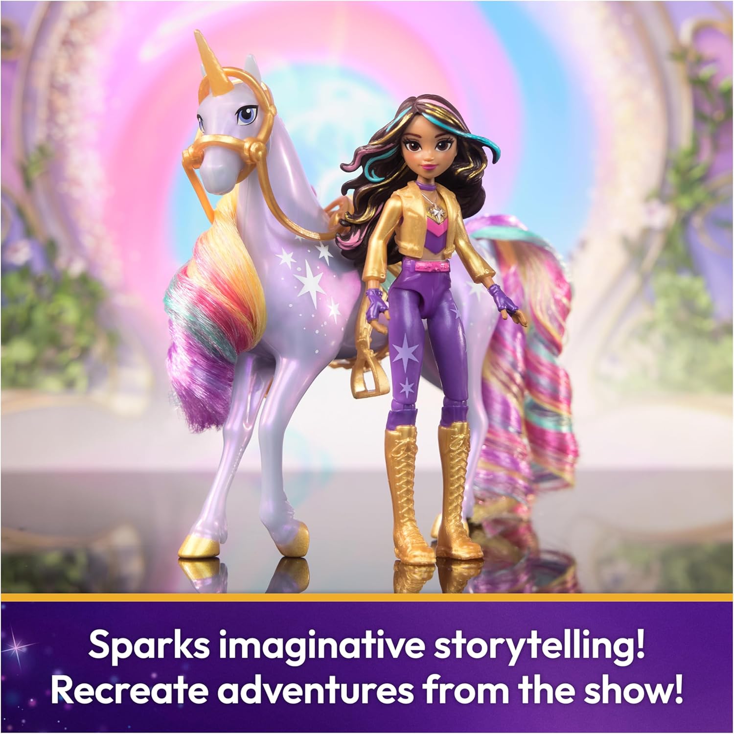 Unicorn Academy Sophia & Wildstar Set - Posable Doll and Unicorn Playset for Ages 4+ 5