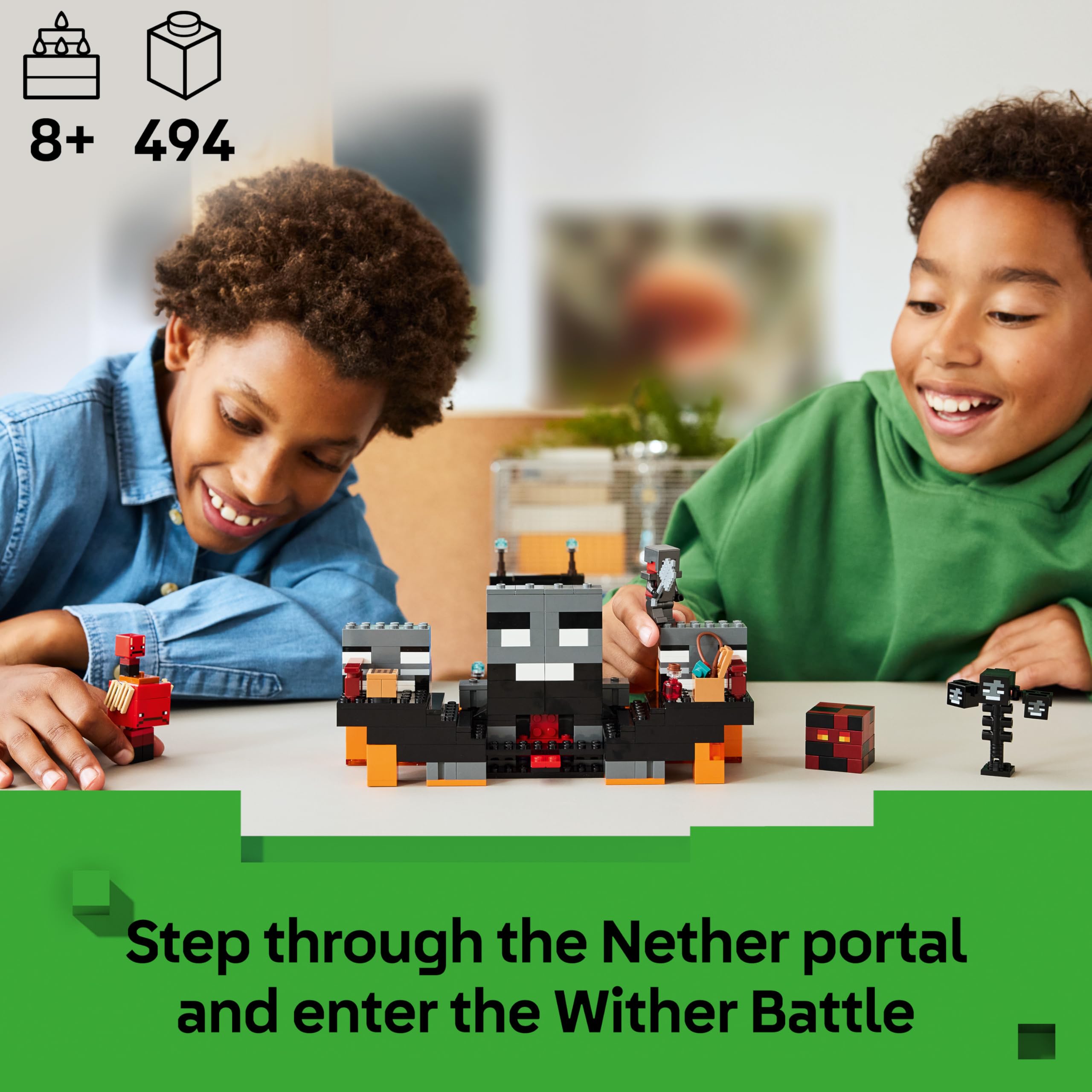 LEGO Minecraft Wither Battle Set 21590 - Interactive Nether Portal & Shrine Building Toy for Ages 8+ 2