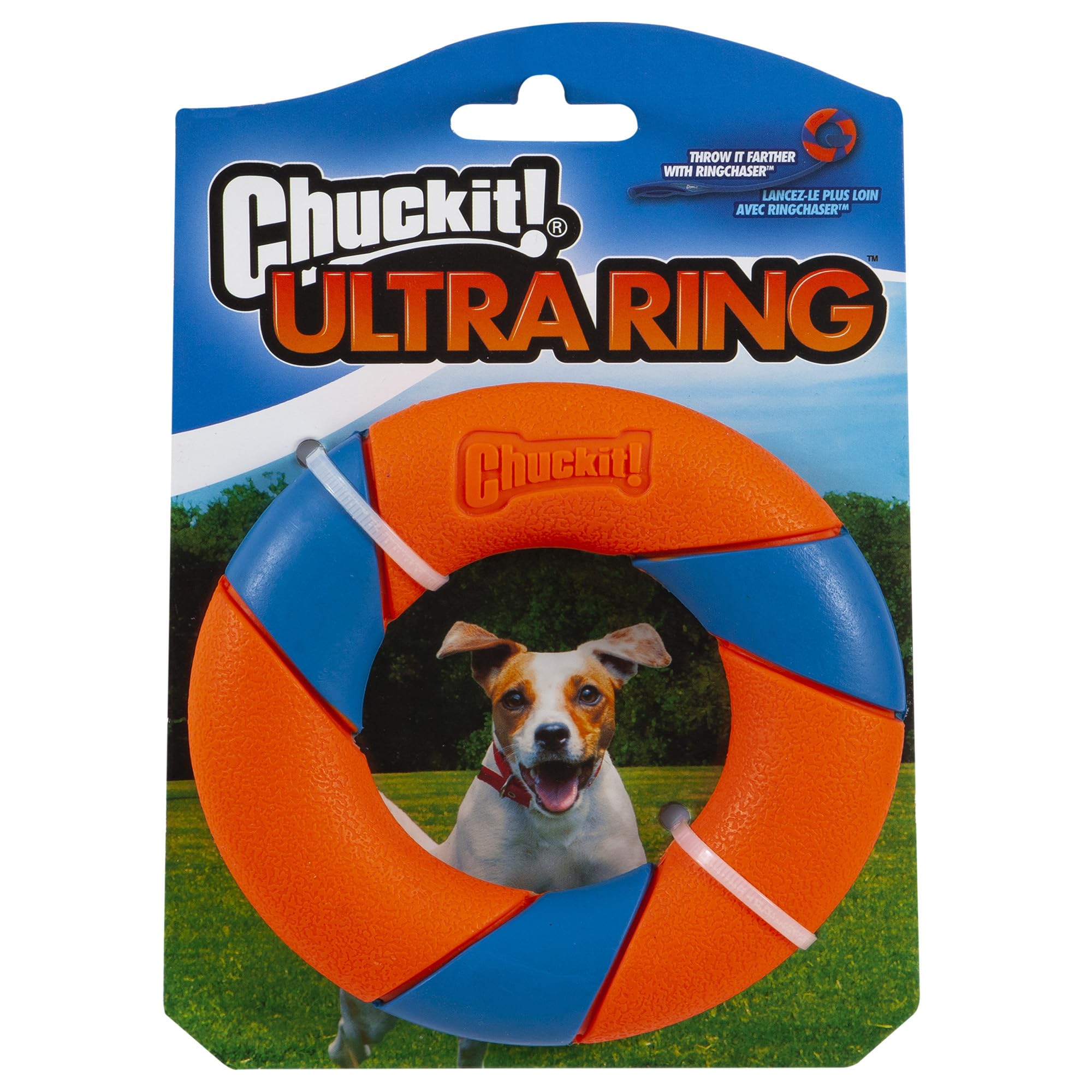 Chuckit! Ultra Ring Dog Toy - Erratic Bounce Action | Durable Synthetic Rubber | Assorted Color