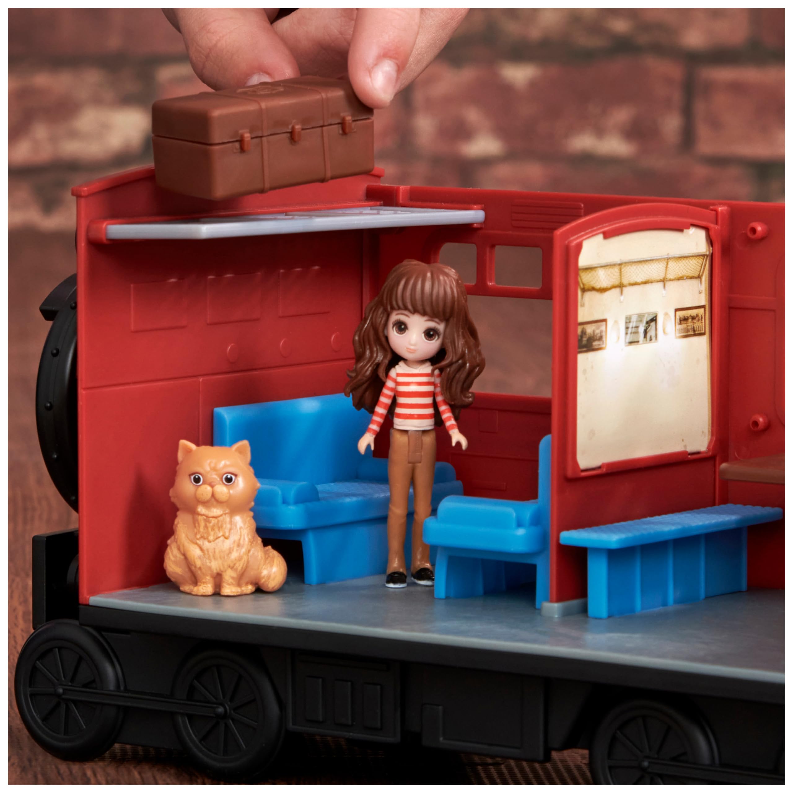 Wizarding World Harry Potter Magical Minis Hogwarts Express Train Toy Playset - 15-Piece Set with Harry, Hermione, and Accessories 9