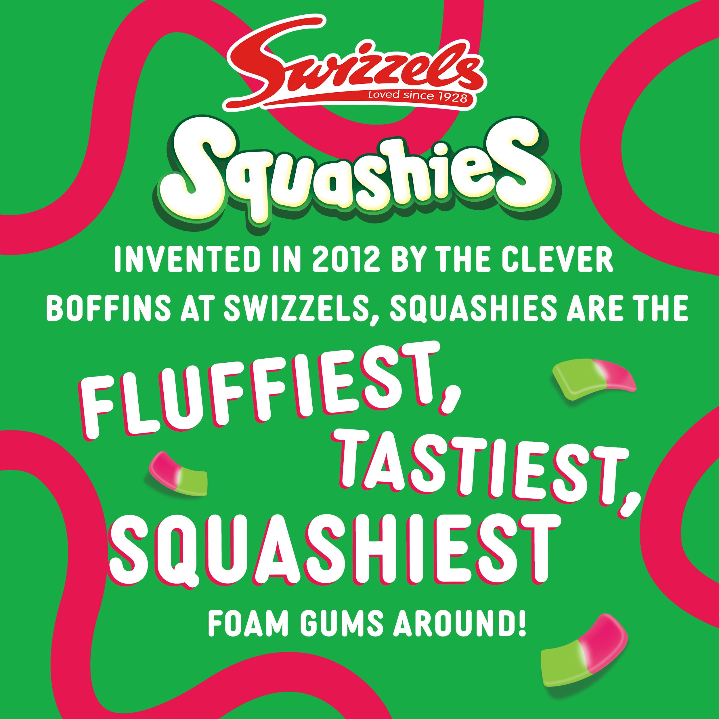 Swizzels Squashies Sweets - Sour Apple and Cherry Flavour Gummy Candy | 120g Pack 4