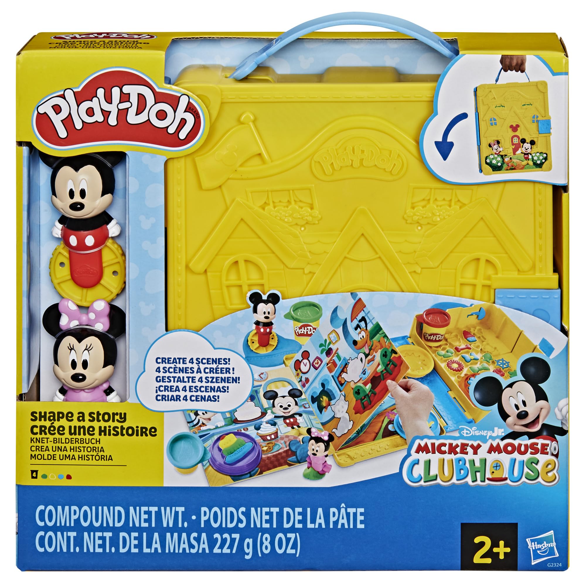 Play-Doh Disney Junior Shape a Story Playset | Ages 2+ | Includes 4 Cans Compound