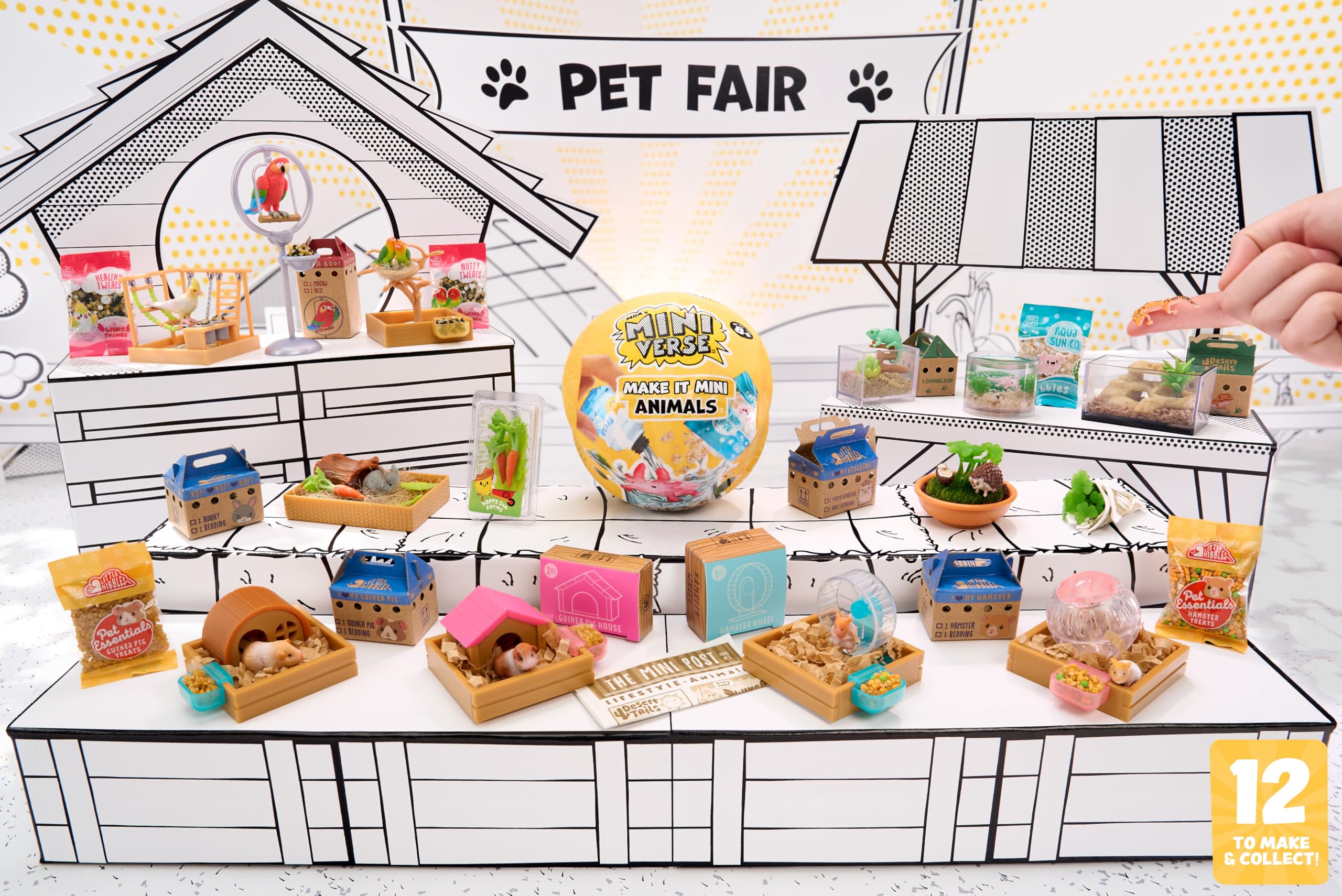 MGA Miniverse Make It Mini Animals - Mini Collectibles Mystery Blind Pack 4