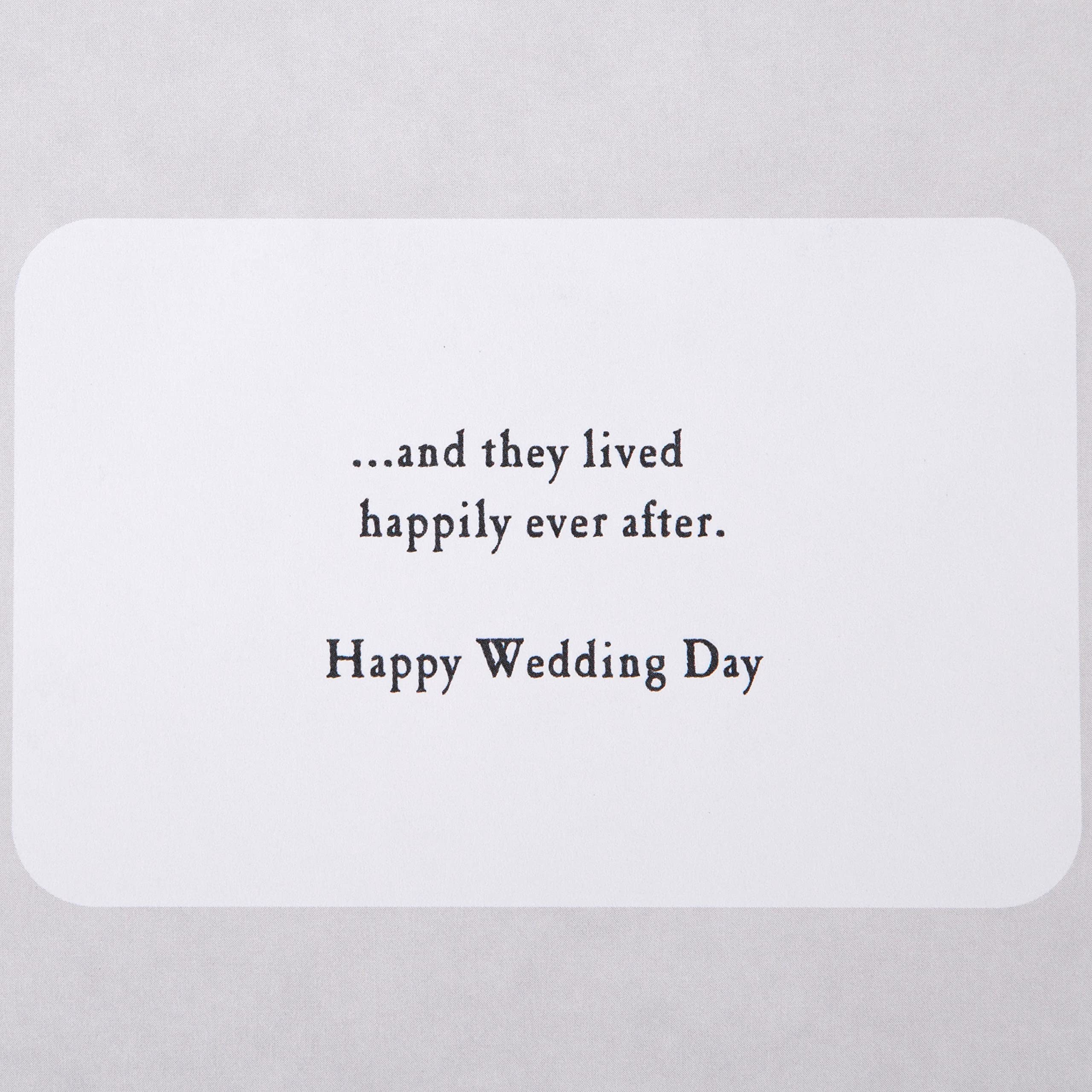 Hallmark 3D Wedding Card - 'Once Upon a Time' Pop Up Design with Laser Cut Details 4