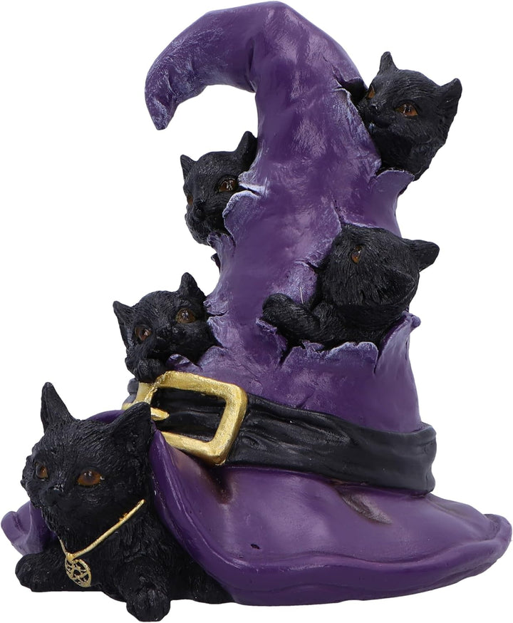 Nemesis Now Magical Mischief 14cm Resin Black Cat Figure - Witchcraft-Themed Ornament