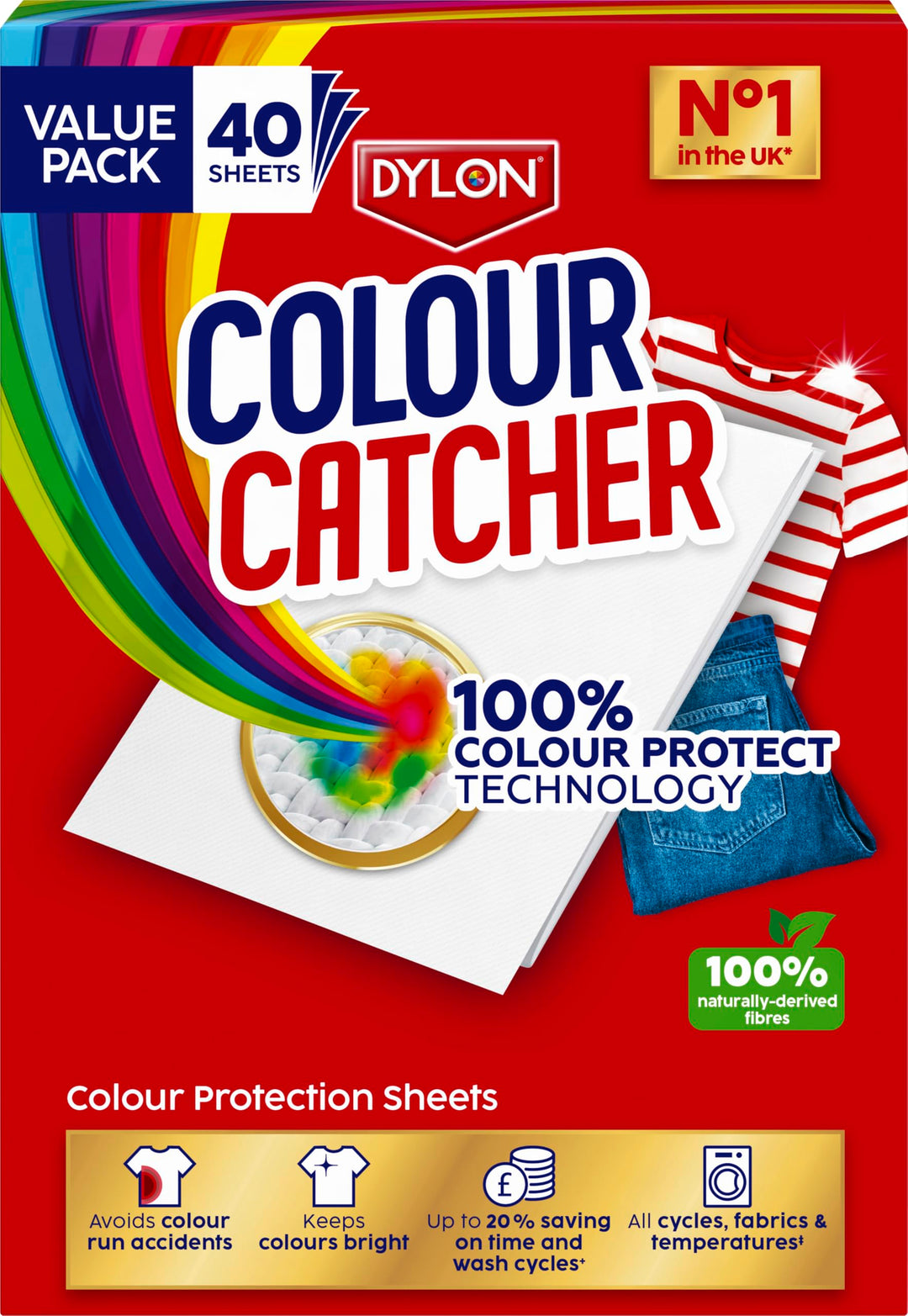Dylon Colour Catcher Max Protection 40pk Laundry Sheets