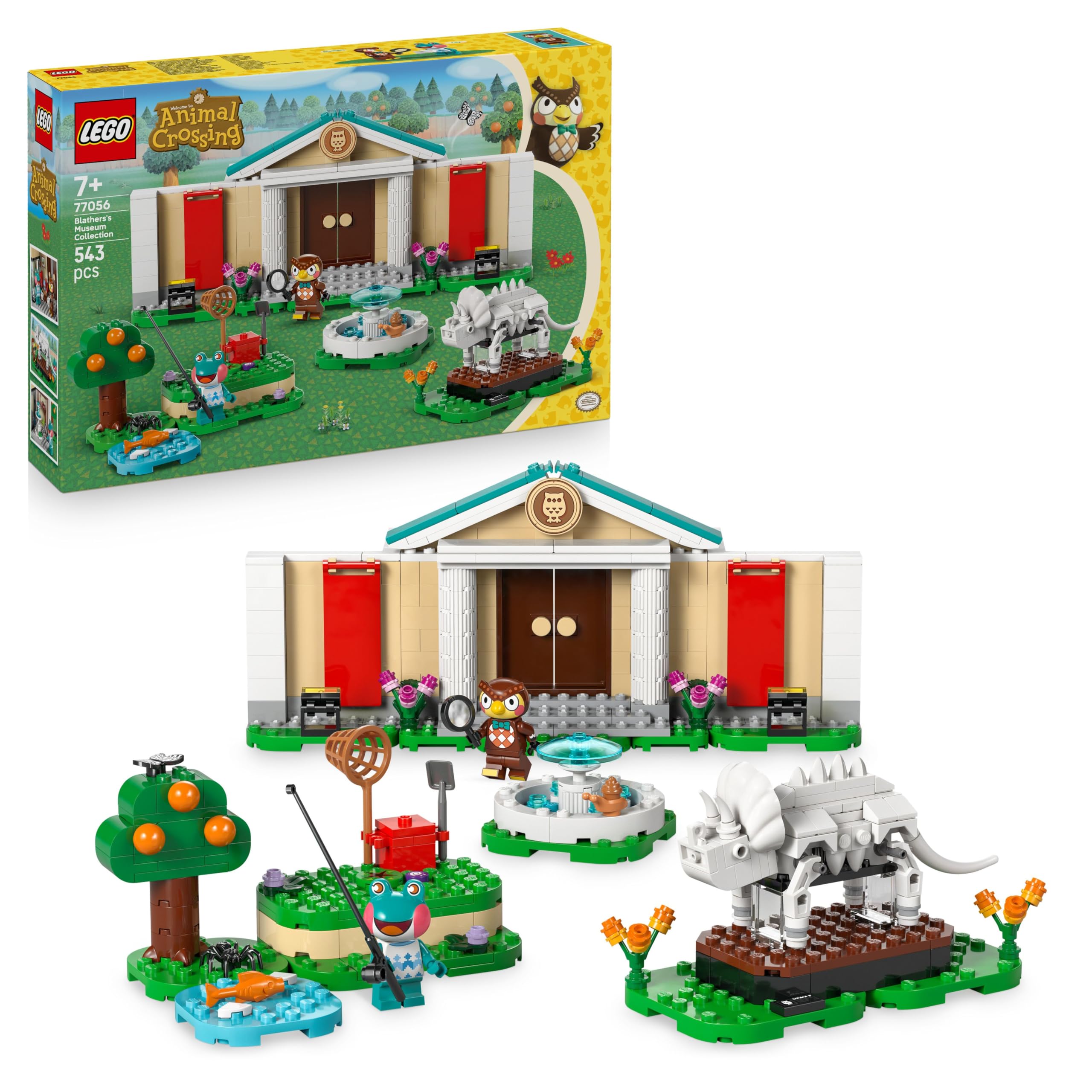 LEGO Animal Crossing Blathers's Museum Collection Building Set 77056 | Ages 7+ | 2 Minifigures