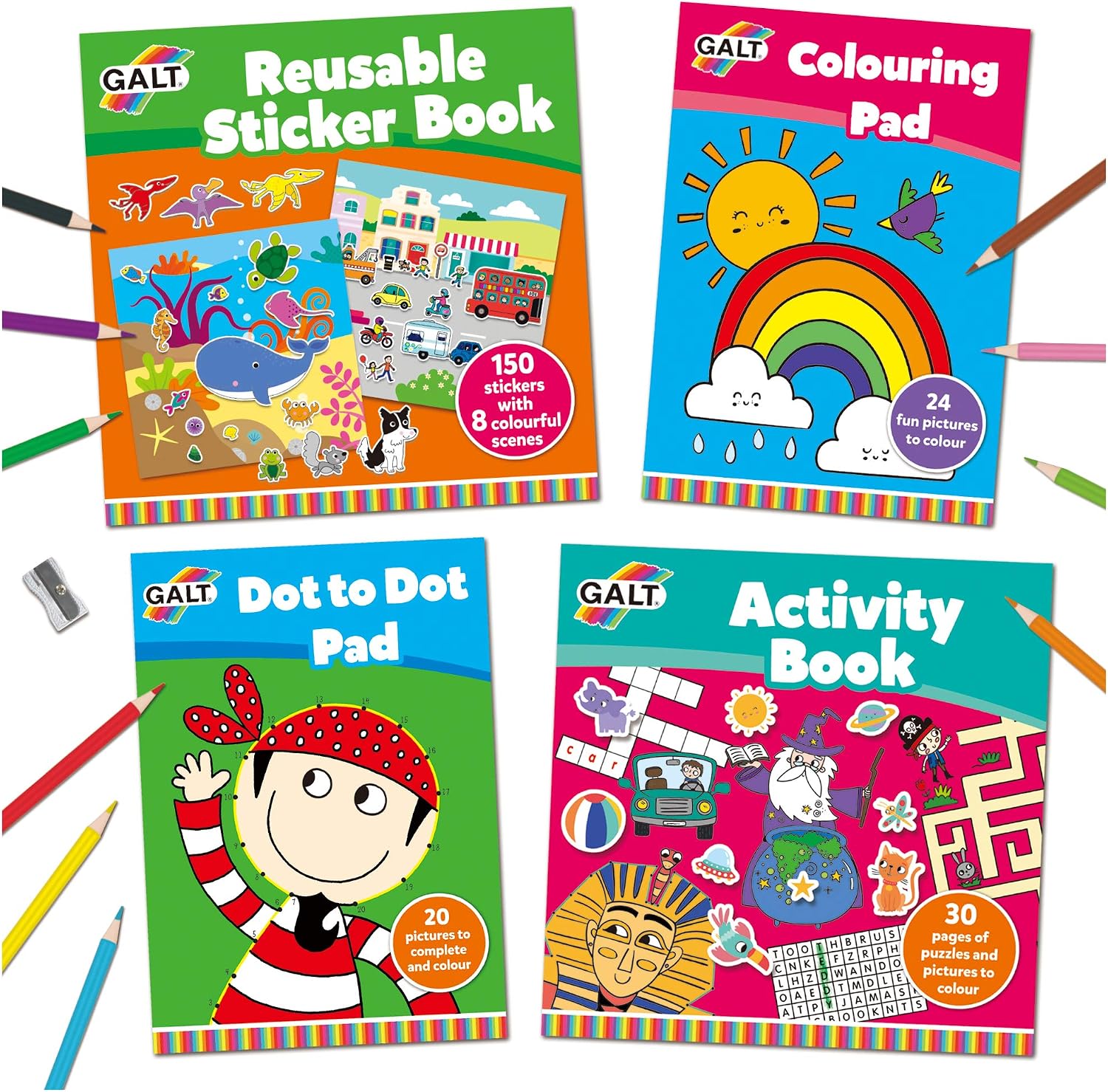 Galt Toys, Travel Activity Case, Children's Activity Pack, Ages 4 Years Plus