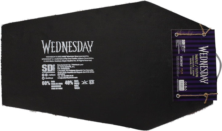 SD TOYS Wednesday Dark Side Coffin Doormat - Gothic Style Doormat (SDTMGM25968)