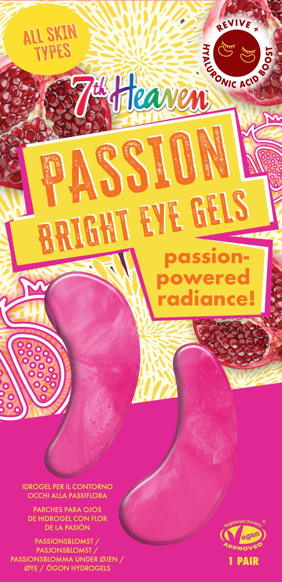 7th Heaven Passion Bright Eye Gels with Hyaluronic Acid - 1 Pair (2 Count) 1