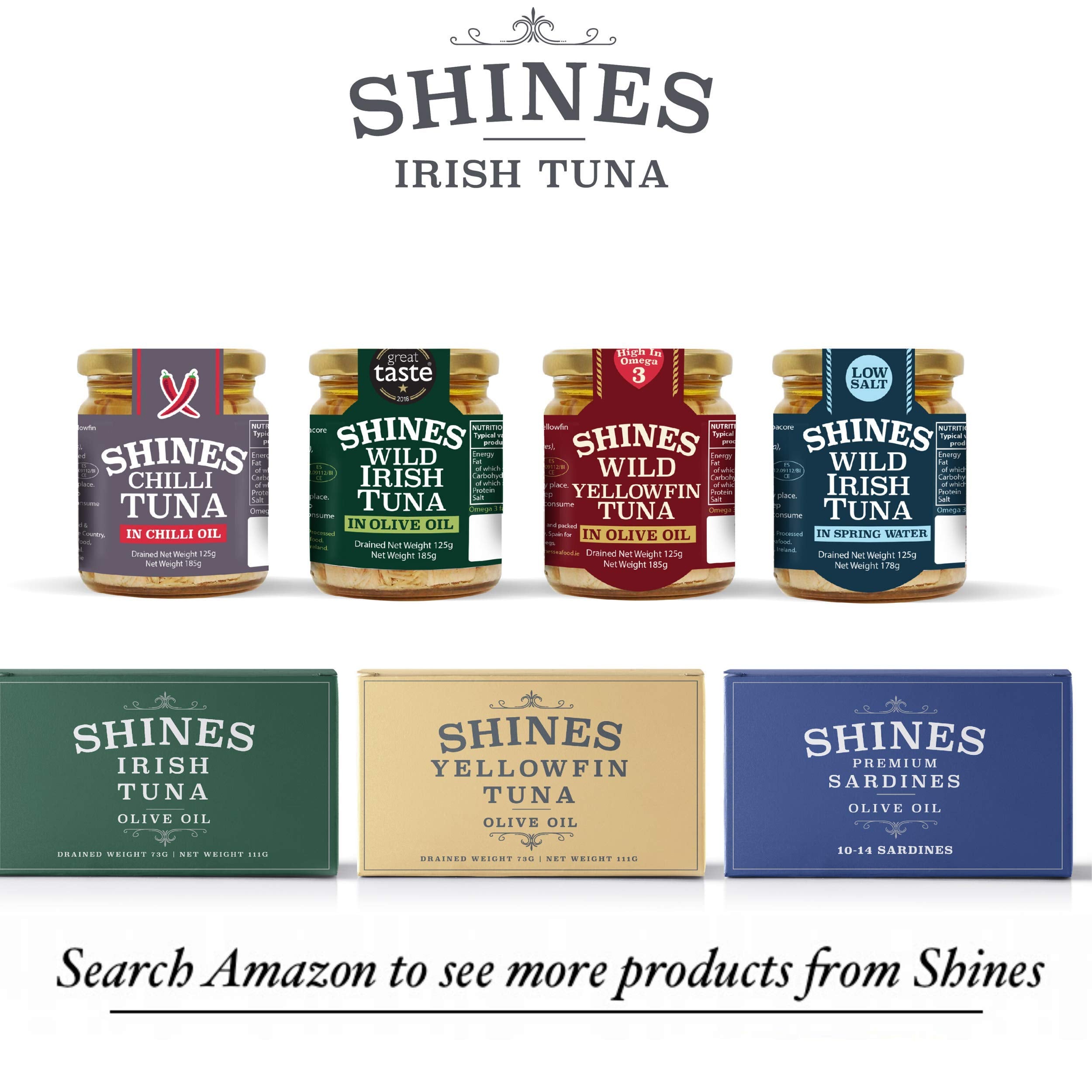 Shines 2 Count Pâté Selection: Lobster & Smoked Salmon Sandwich Spreads | 110g Jars 6