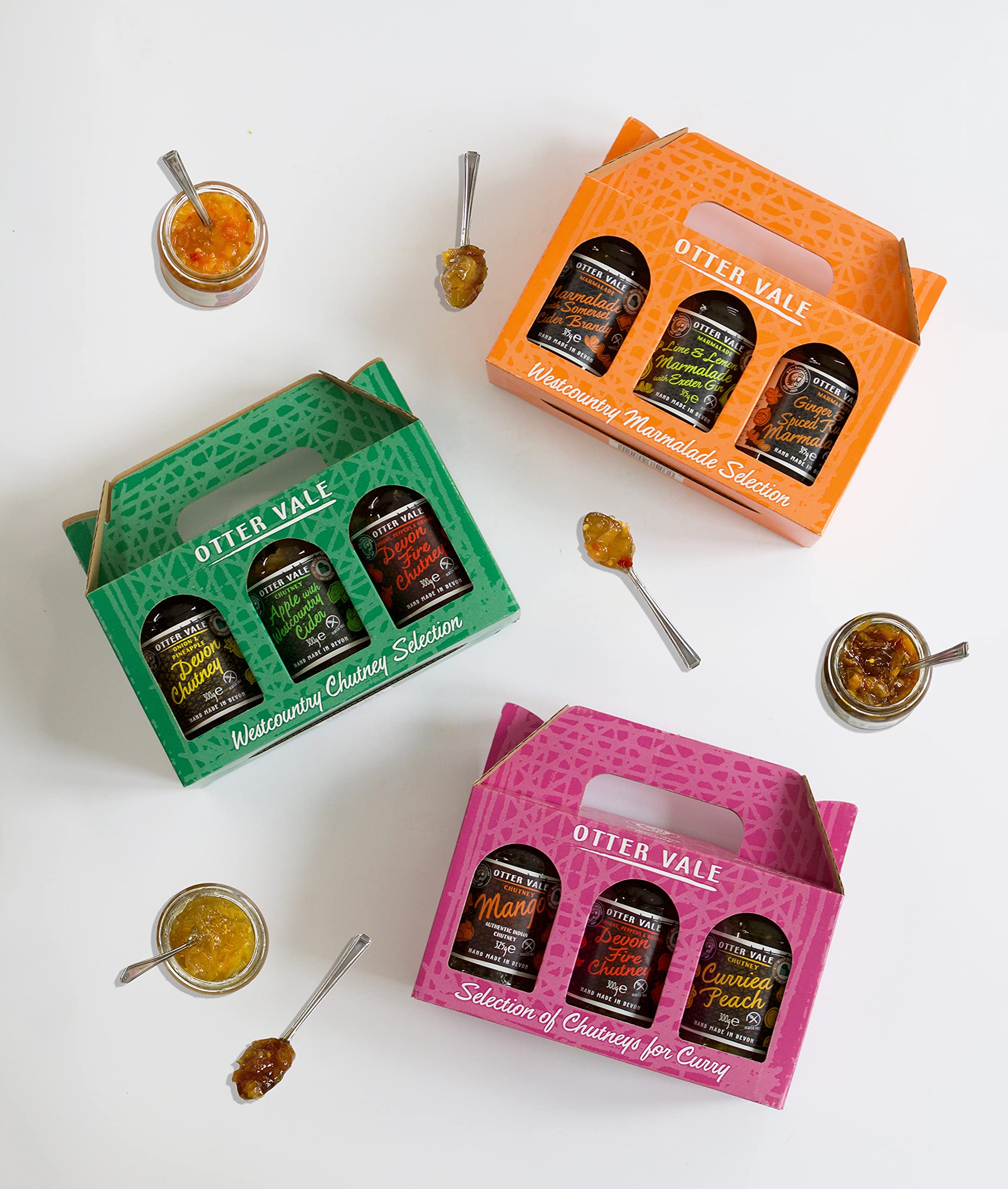 Otter Vale Marmalade Gift Pack - Three Handmade Flavours with Gin, Rum & Brandy 8