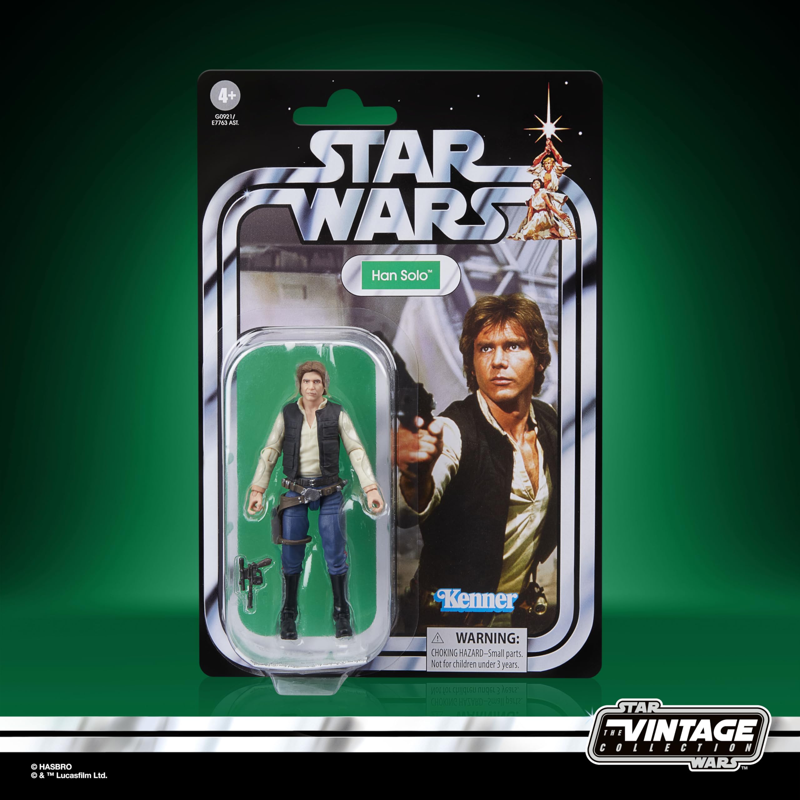 Star Wars The Vintage Collection Han Solo (A New Hope) 9.5-cm Action Figure | Kenner-Inspired Packaging 2