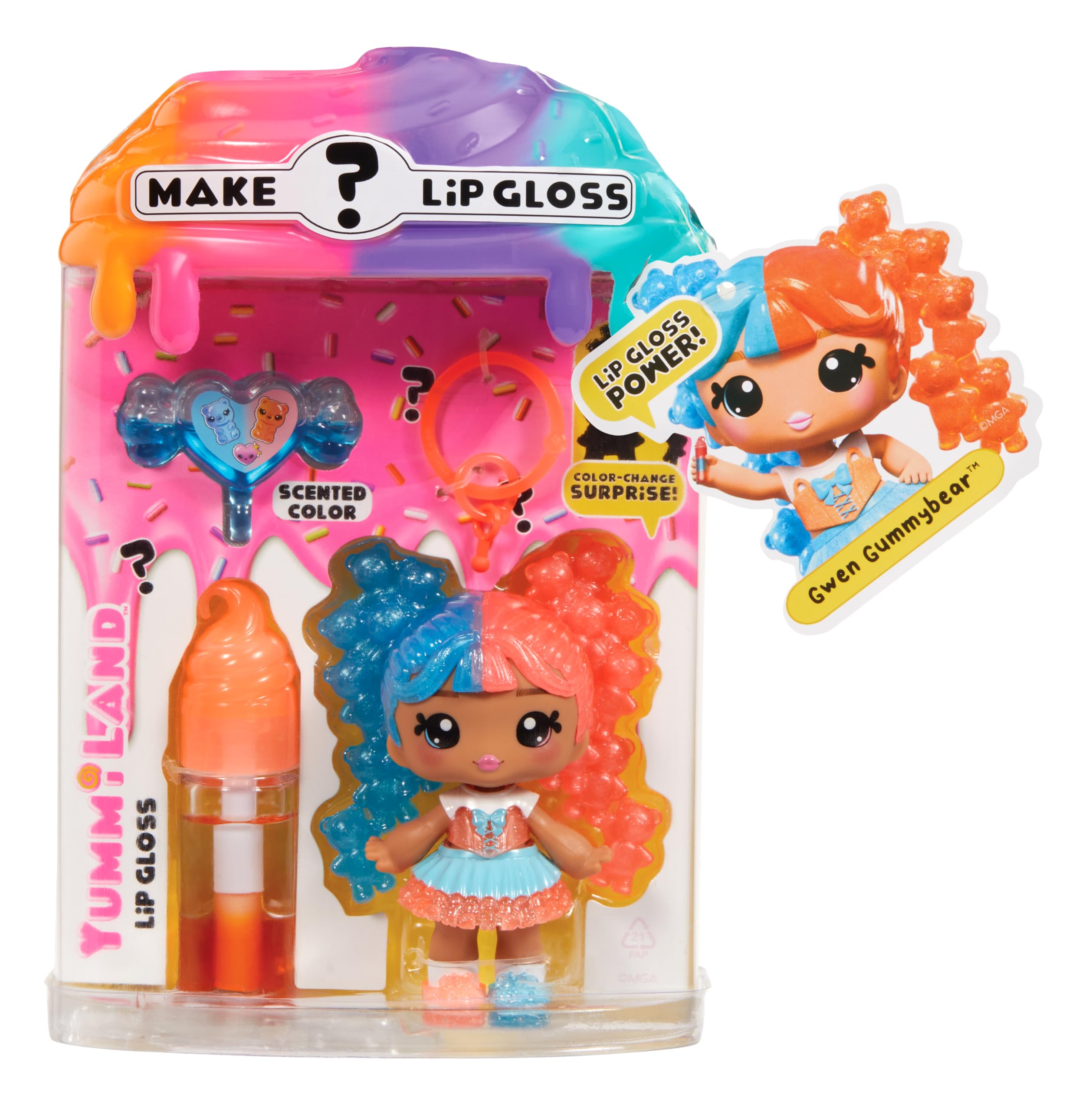 Yummiland Gwen Gummybear Lip Gloss Doll - Mystery Color Change Series 14