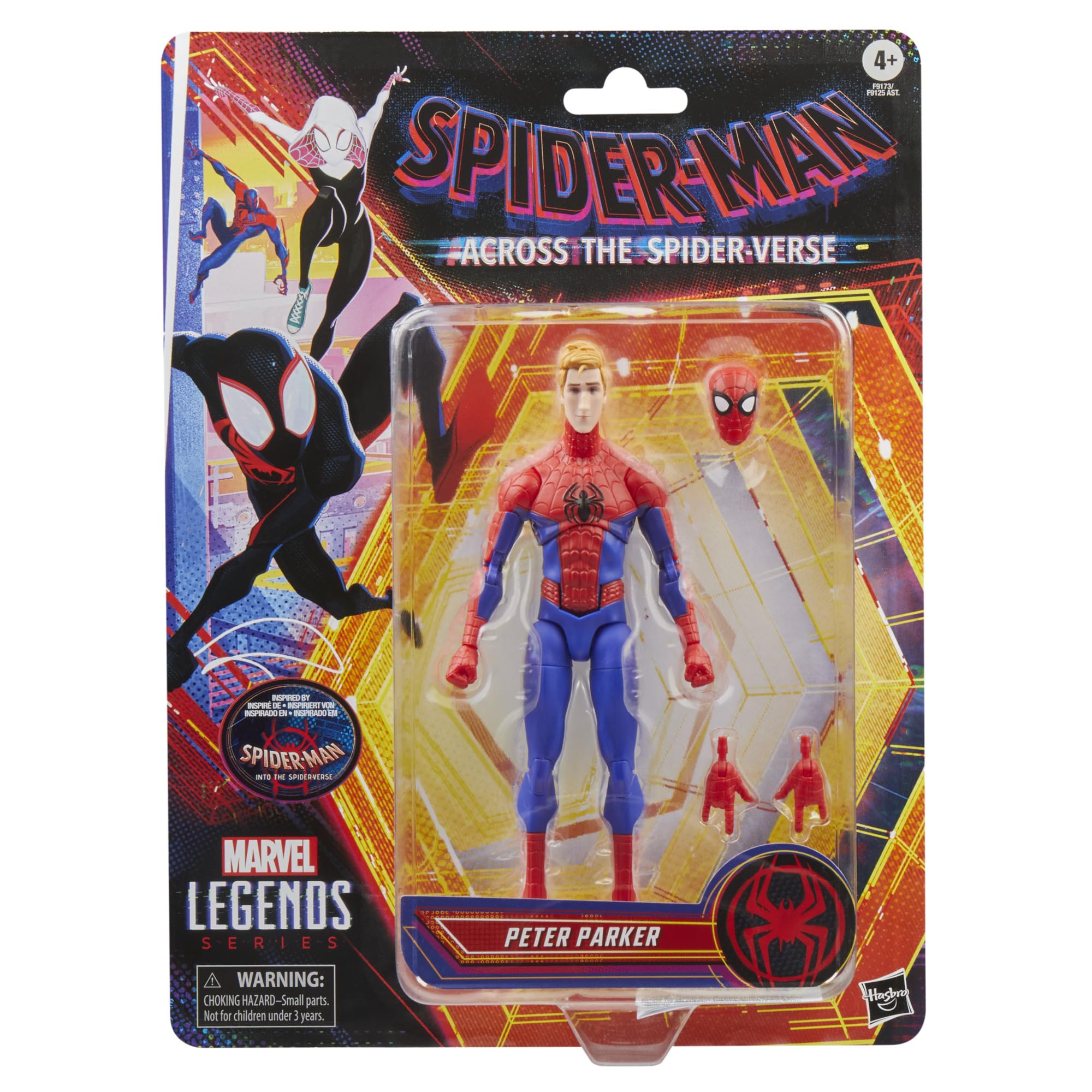 Marvel Peter Parker Spider-Man: Into the Spider-Verse Action Figure - 6 Inch, Ages 4+
