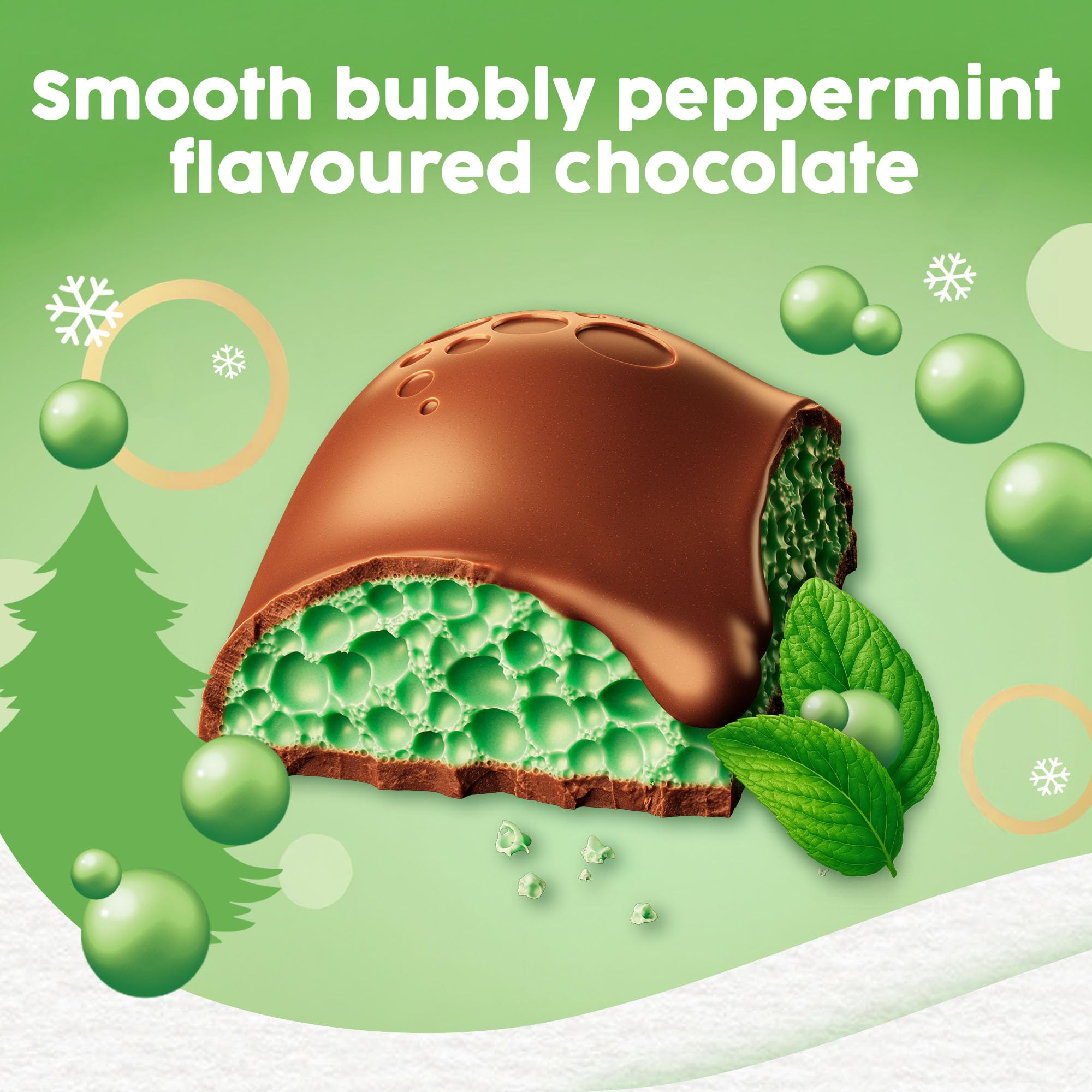 Aero Peppermint Gifting Block – 295g Bubbly Milk Chocolate with Refreshing Peppermint