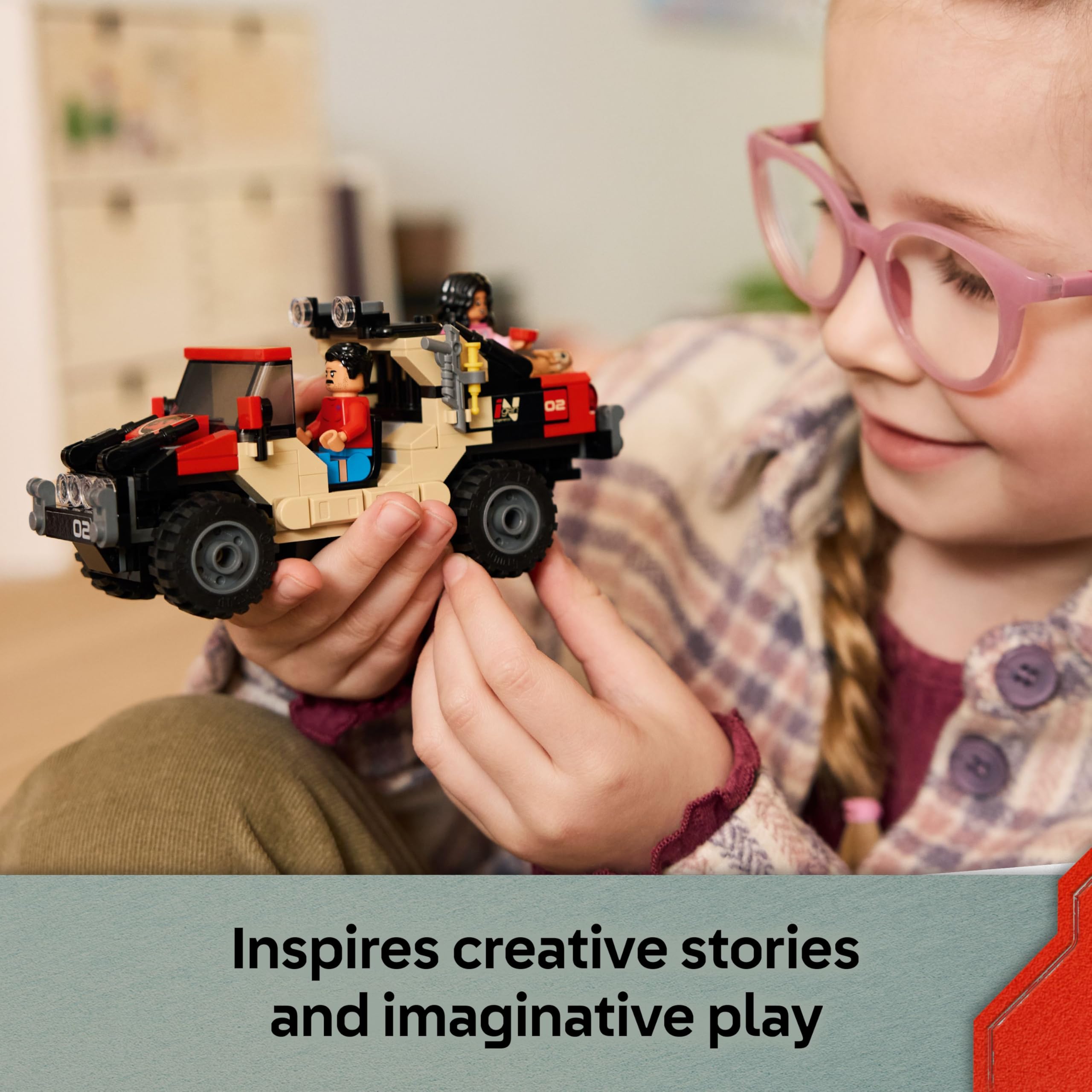 LEGO Jurassic World Raptor Off-Road Escape 76972 Building Set | Ages 6+ | Includes 2 Dinosaurs 5