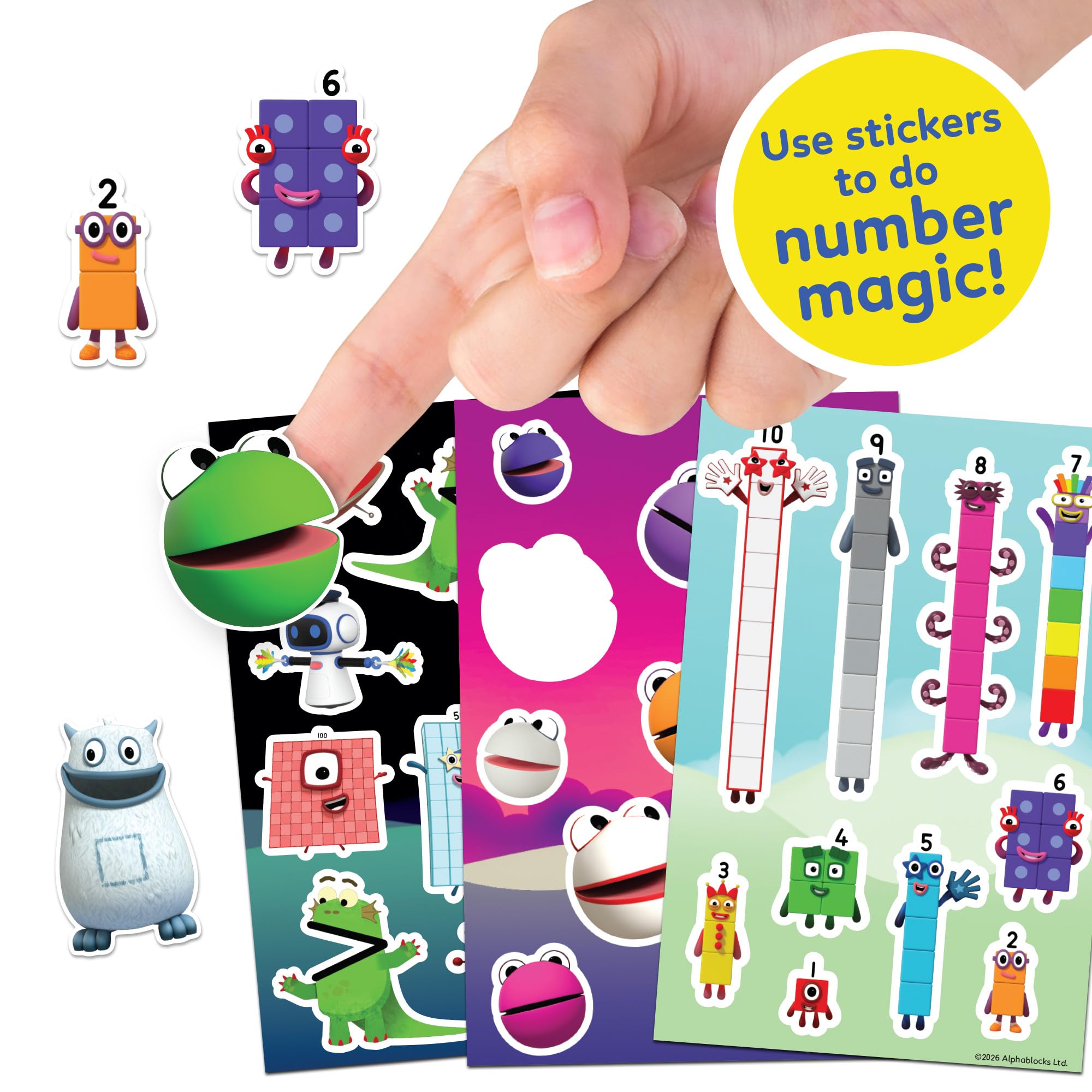 BLADEZ Numberblocks Sticker Activity Set - 40+ Pieces | Drawing & Maths Learning Kit 3