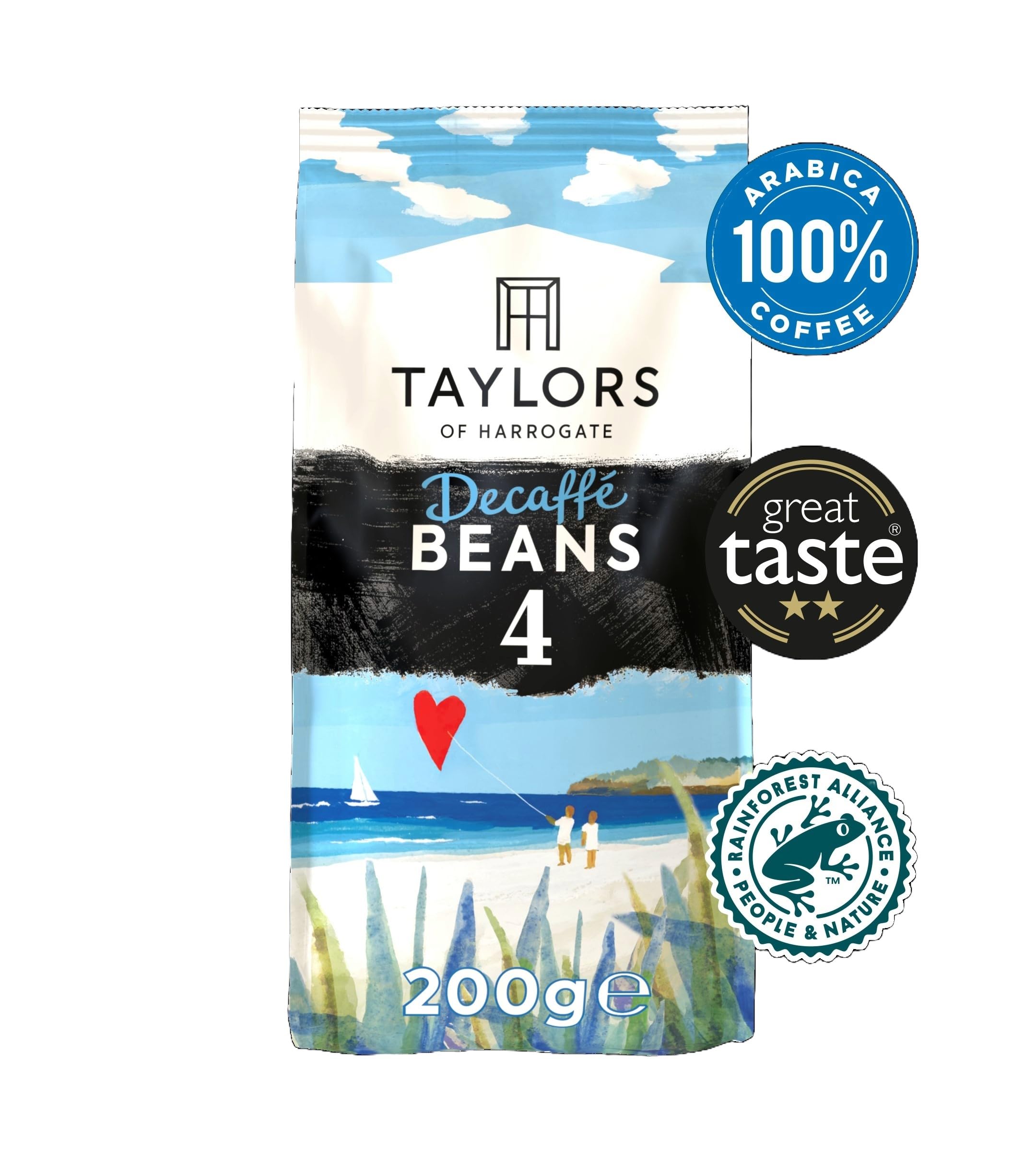 Taylors of Harrogate Decaffe Coffee Beans 200g (Pack of 6) - Total 1.2kg 5