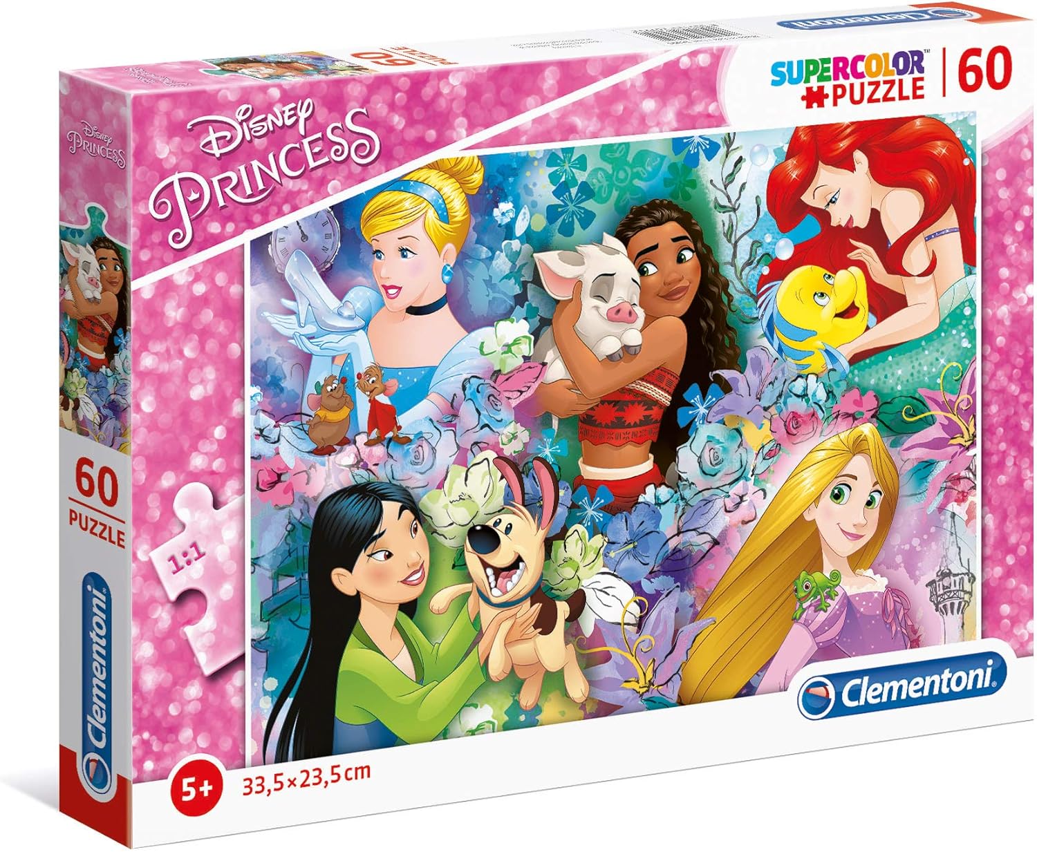 Clementoni Disney Princess 60-Piece Puzzle - SuperColor Educational Jigsaw for Kids 5+ 1