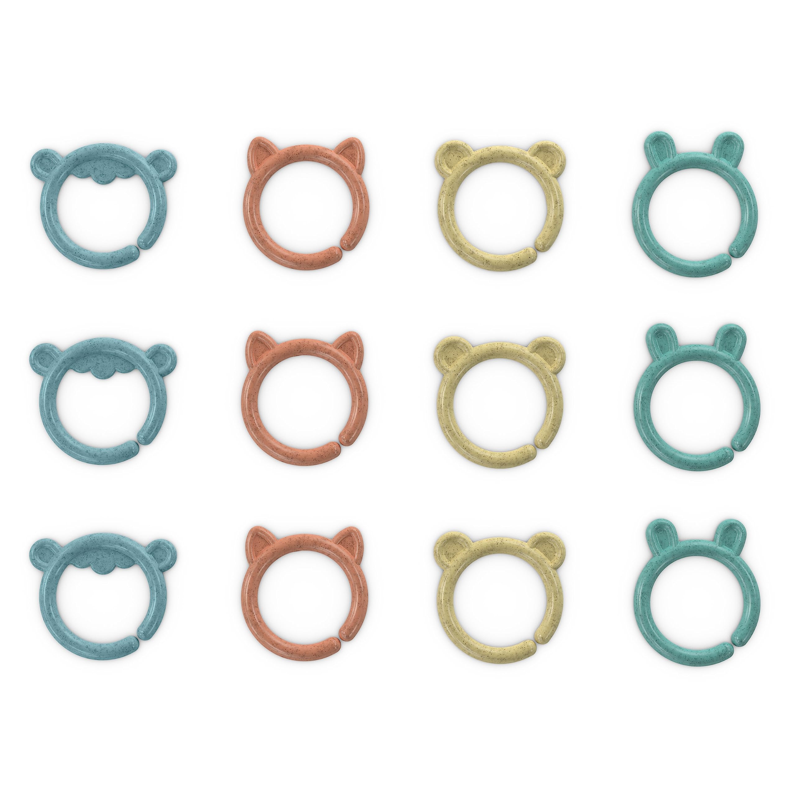 Ingenuity Sheppy's Squad Toy Links for Newborn and Up | 12 Links | Plant-Based Plastic