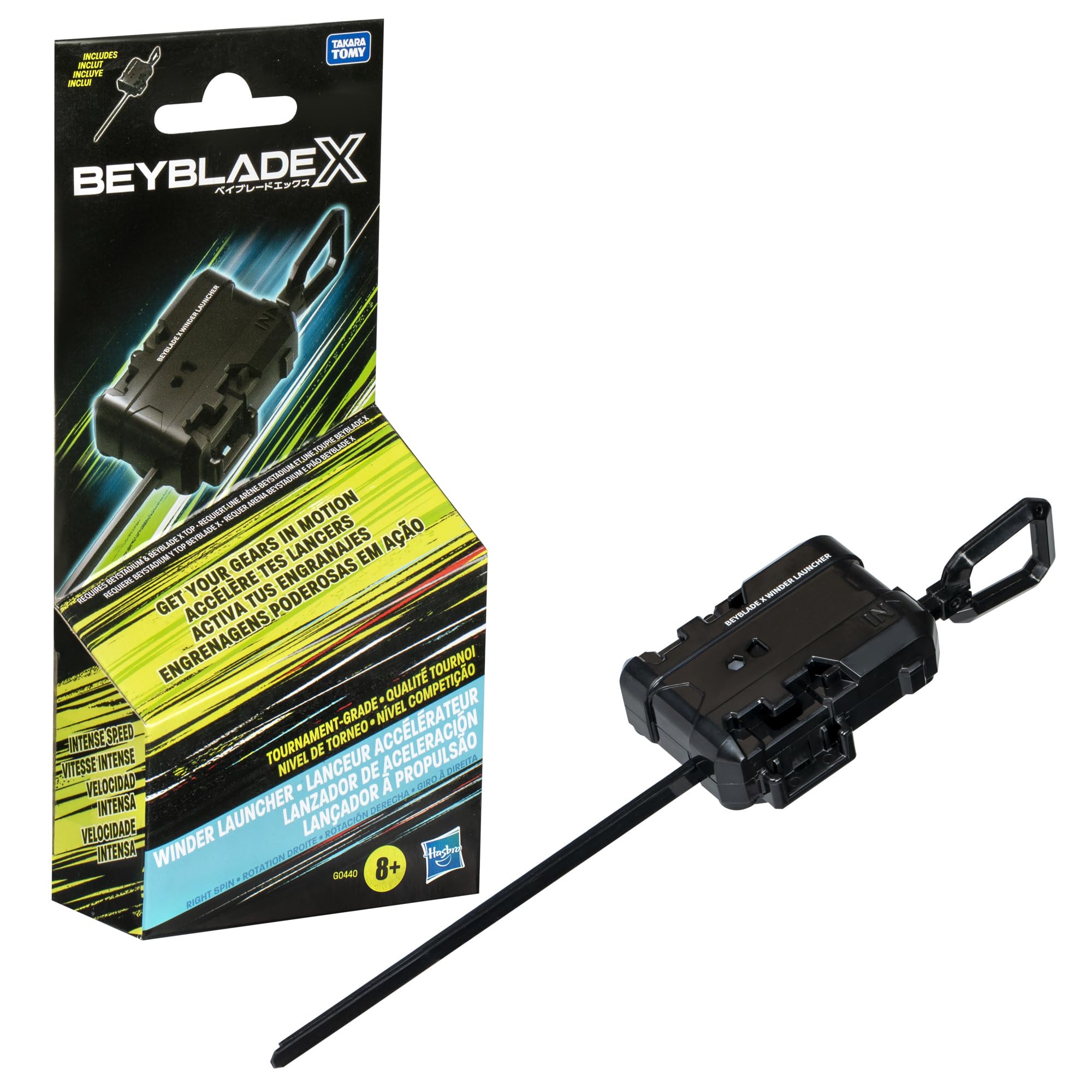 Beyblade X Winder Launcher - Tournament Grade, Right-Spin, Ages 8+