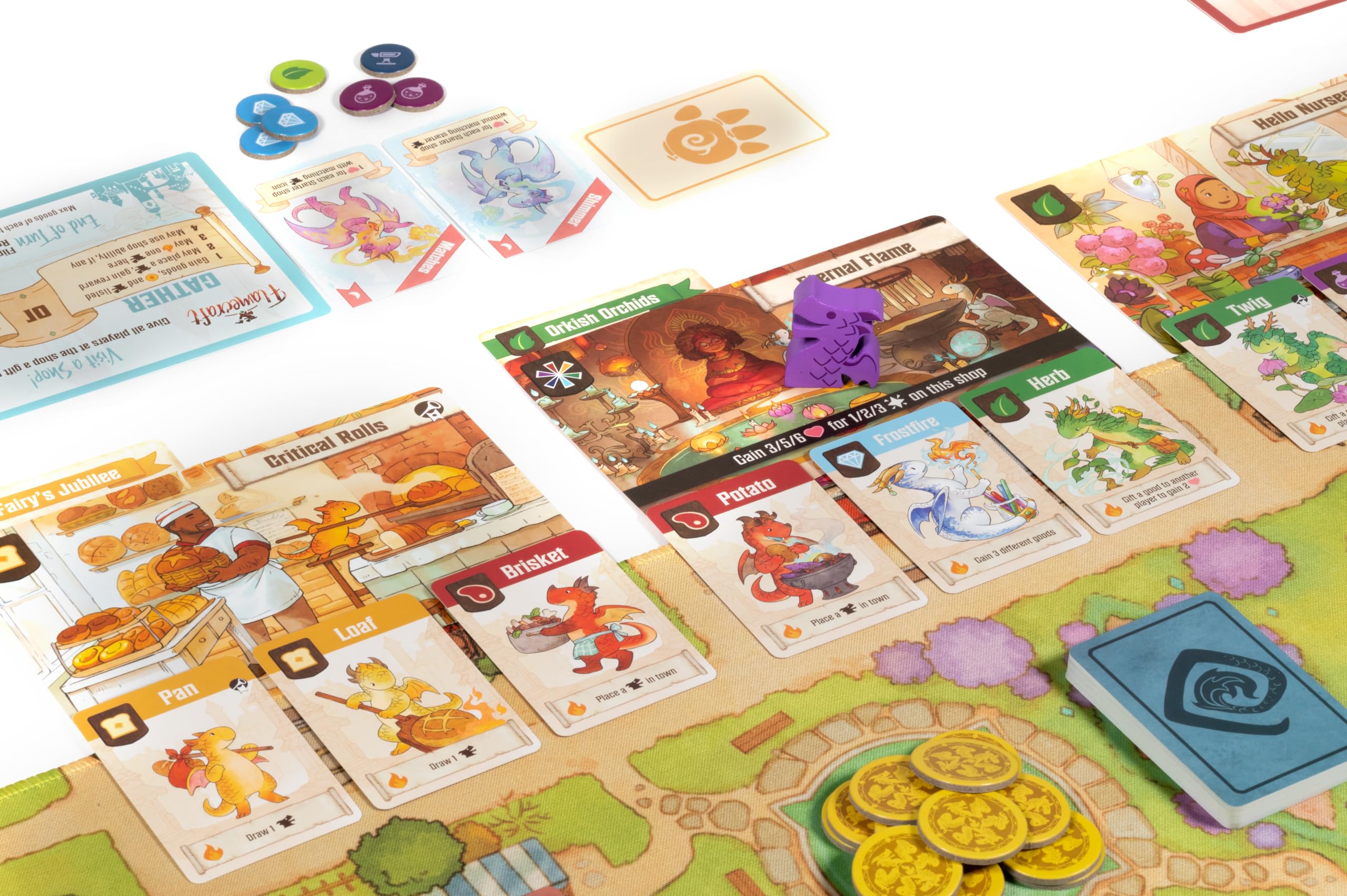 Lucky Duck Games Flamecraft Board Game | Strategy | 1-5 Players | 60 Min 3