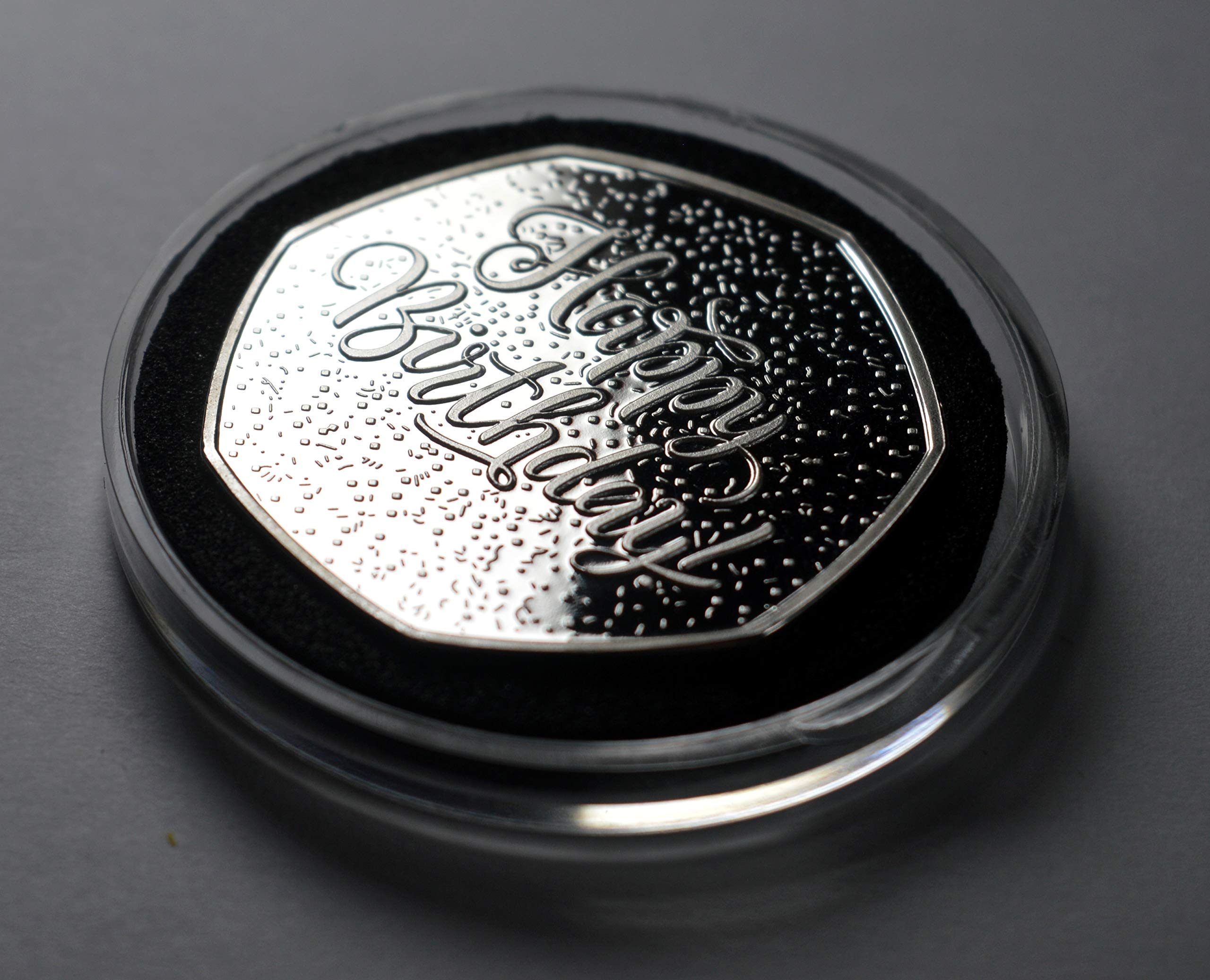 The Commemorative Coin Company 50th Birthday .999 Silver Plated Commemorative Coin