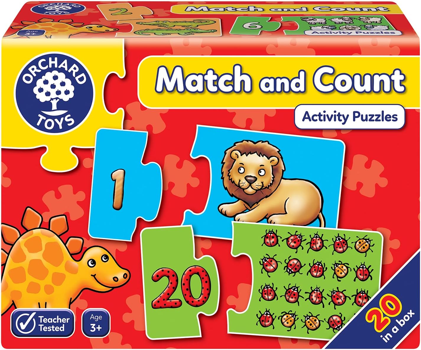 Orchard Toys Match and Count Jigsaw Game - First Number Puzzles for Ages 3+ 1