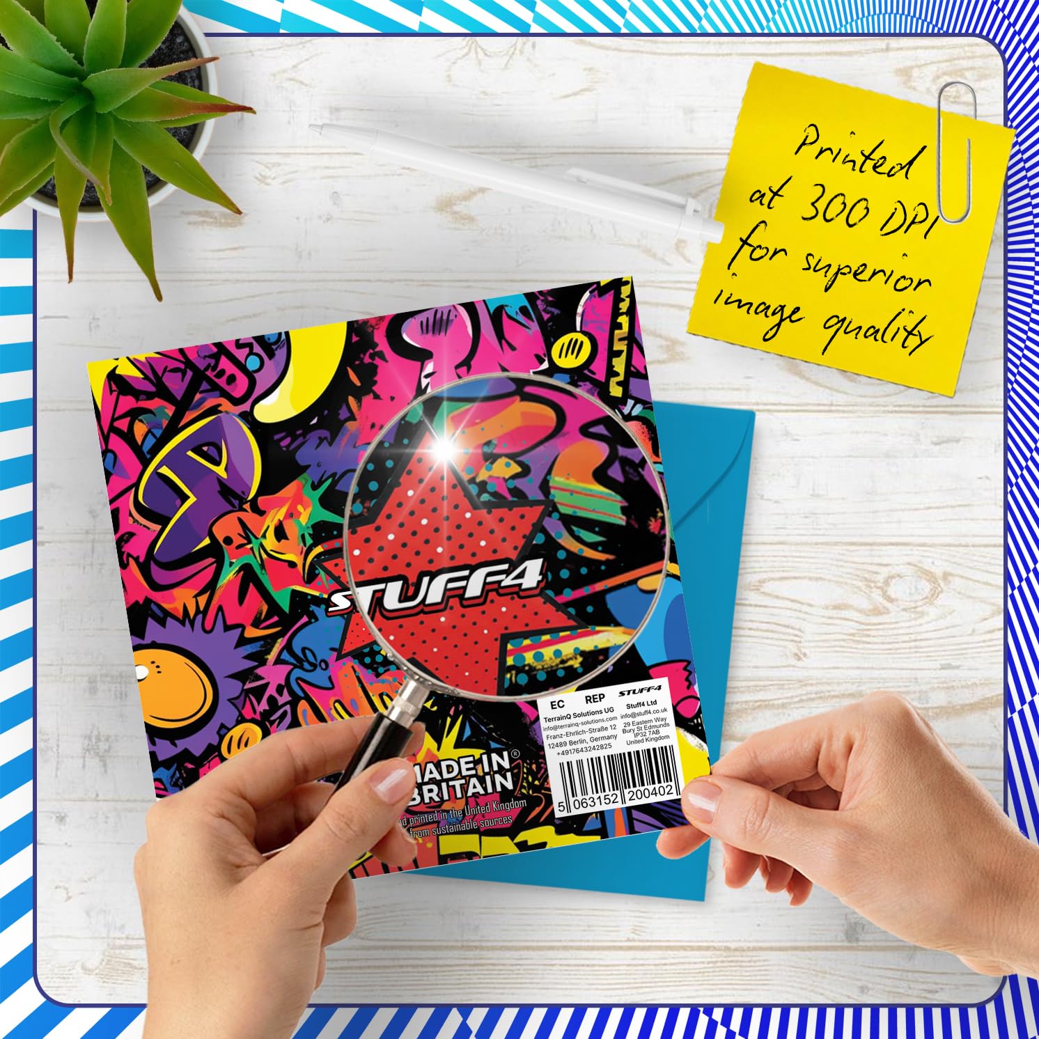 Stuff4 10th Birthday Card for Girls & Boys | Comic Book Pow Design | 145mm Greeting Card