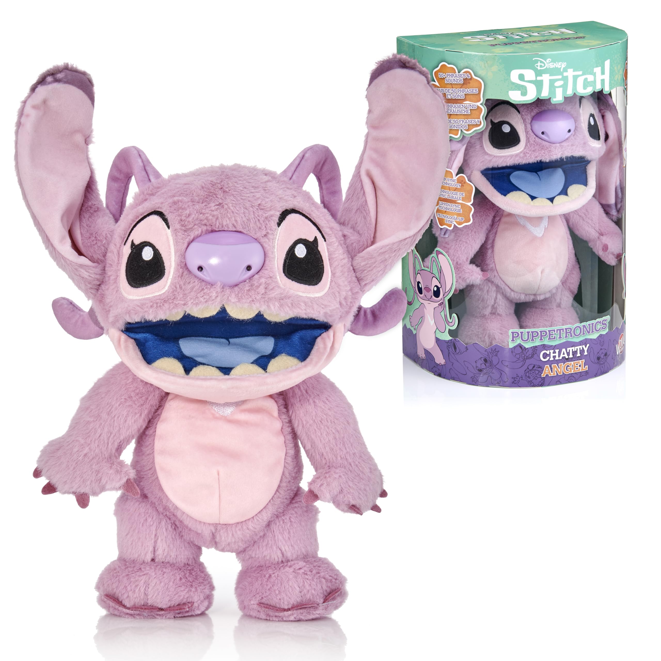 Disney Chatty Angel Deluxe Puppetronics - Interactive Talking Plush with Moving Mouth & Touch Sensors 1